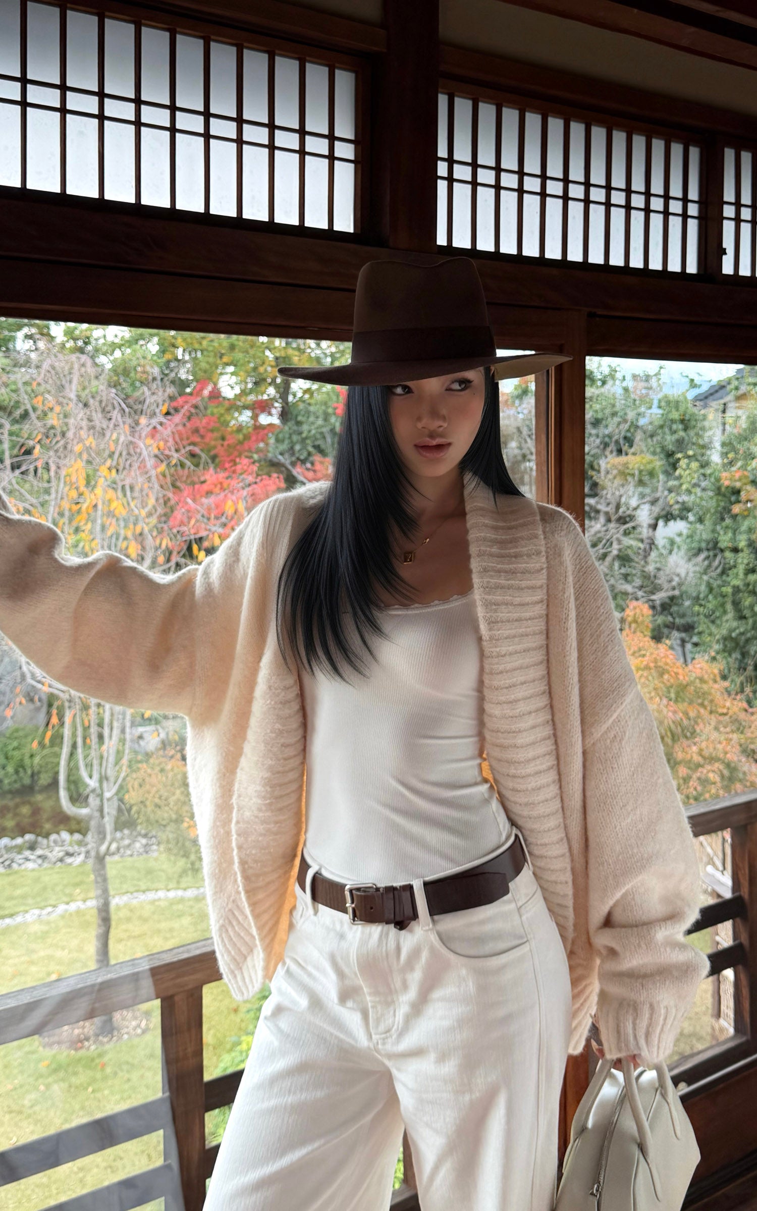 ROVENTE Soft Knit Draped Cardigan