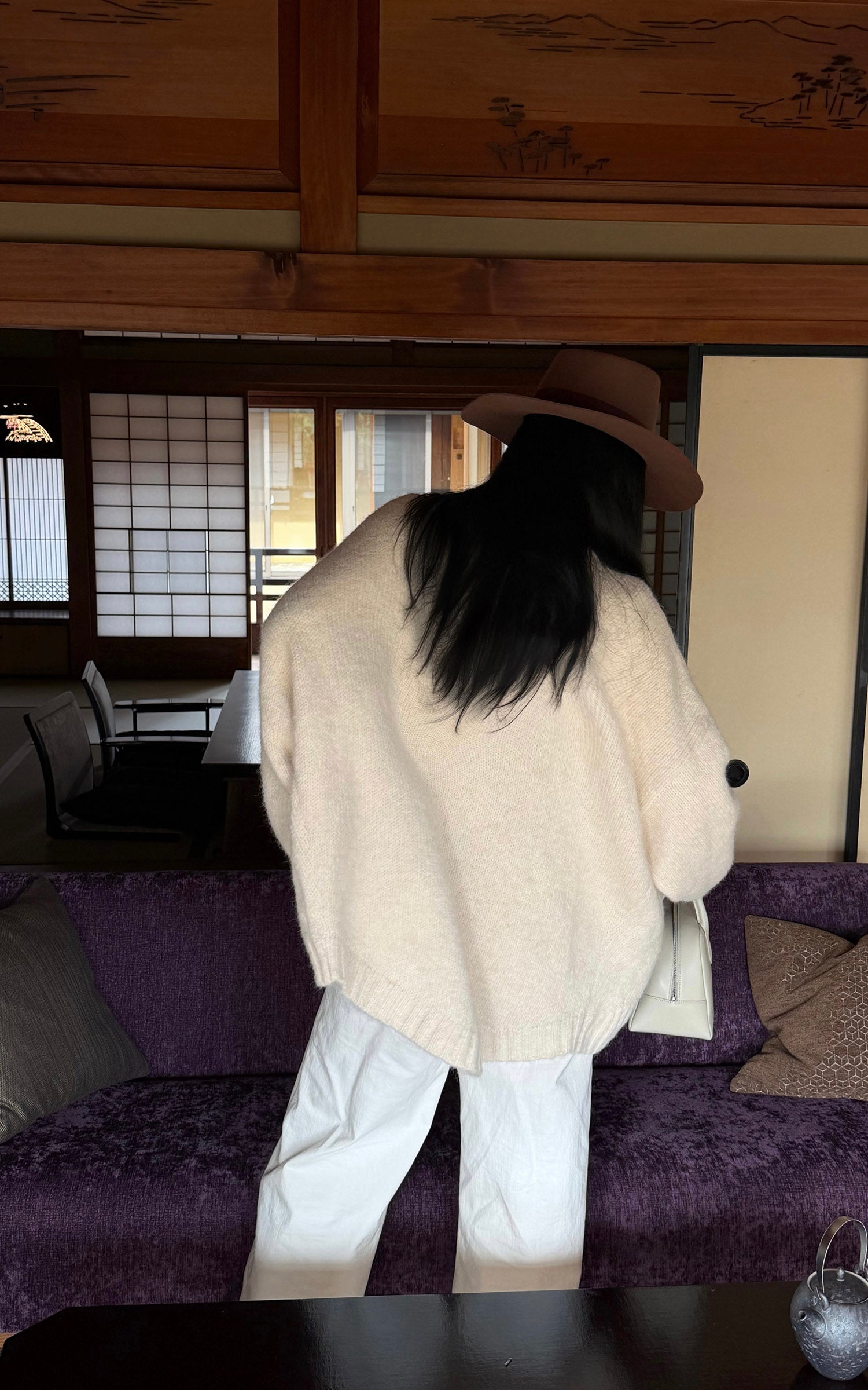 ROVENTE Soft Knit Draped Cardigan