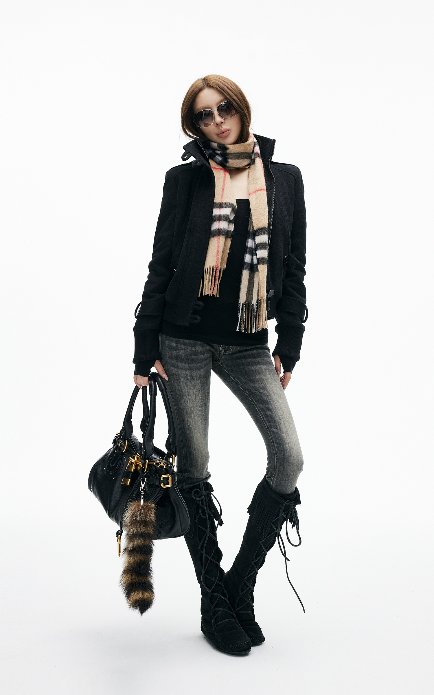 IAMXIAA Wool Cropped Military Jacket