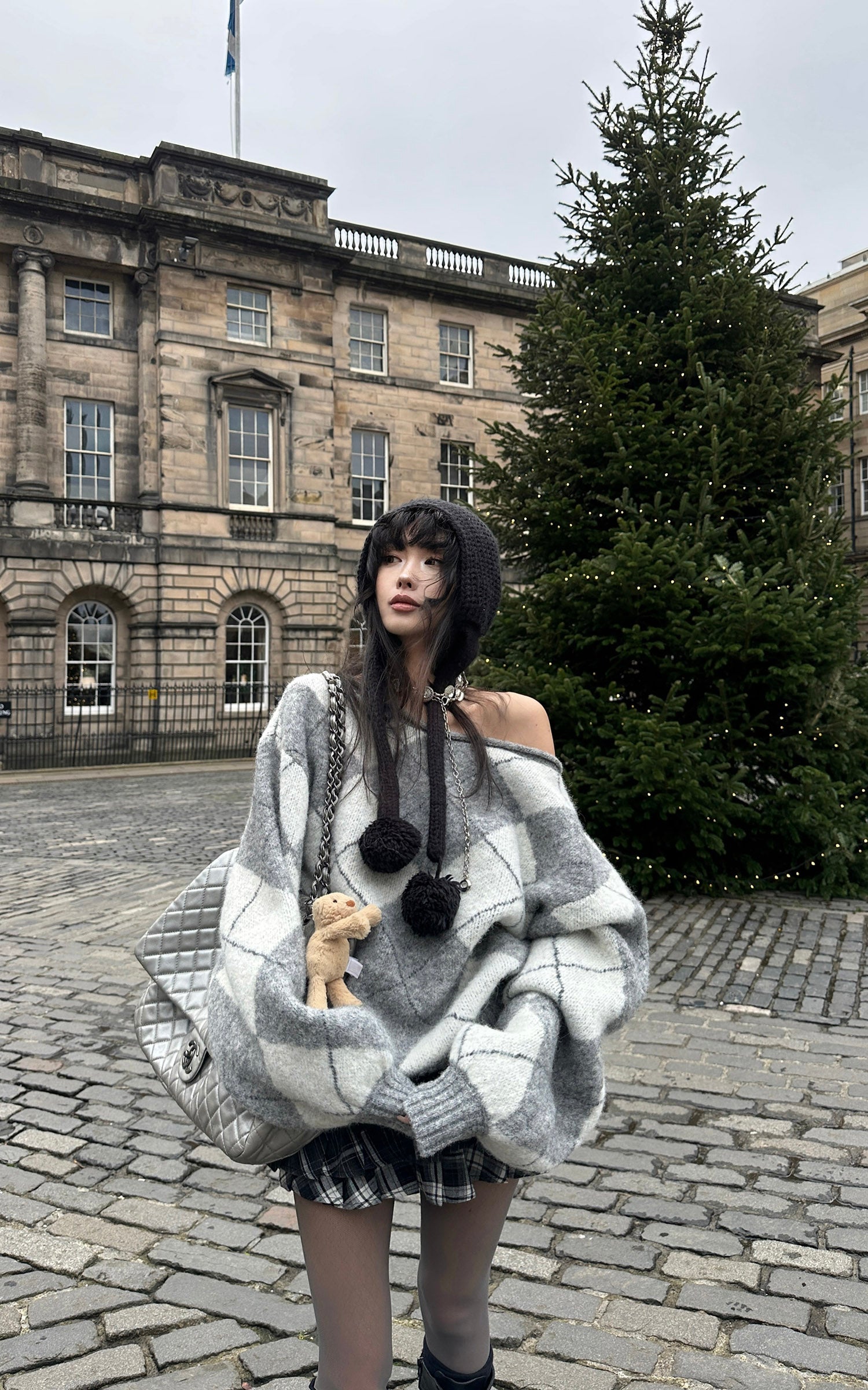 WARDEN EDGE レイヤードプリーツミニスカート