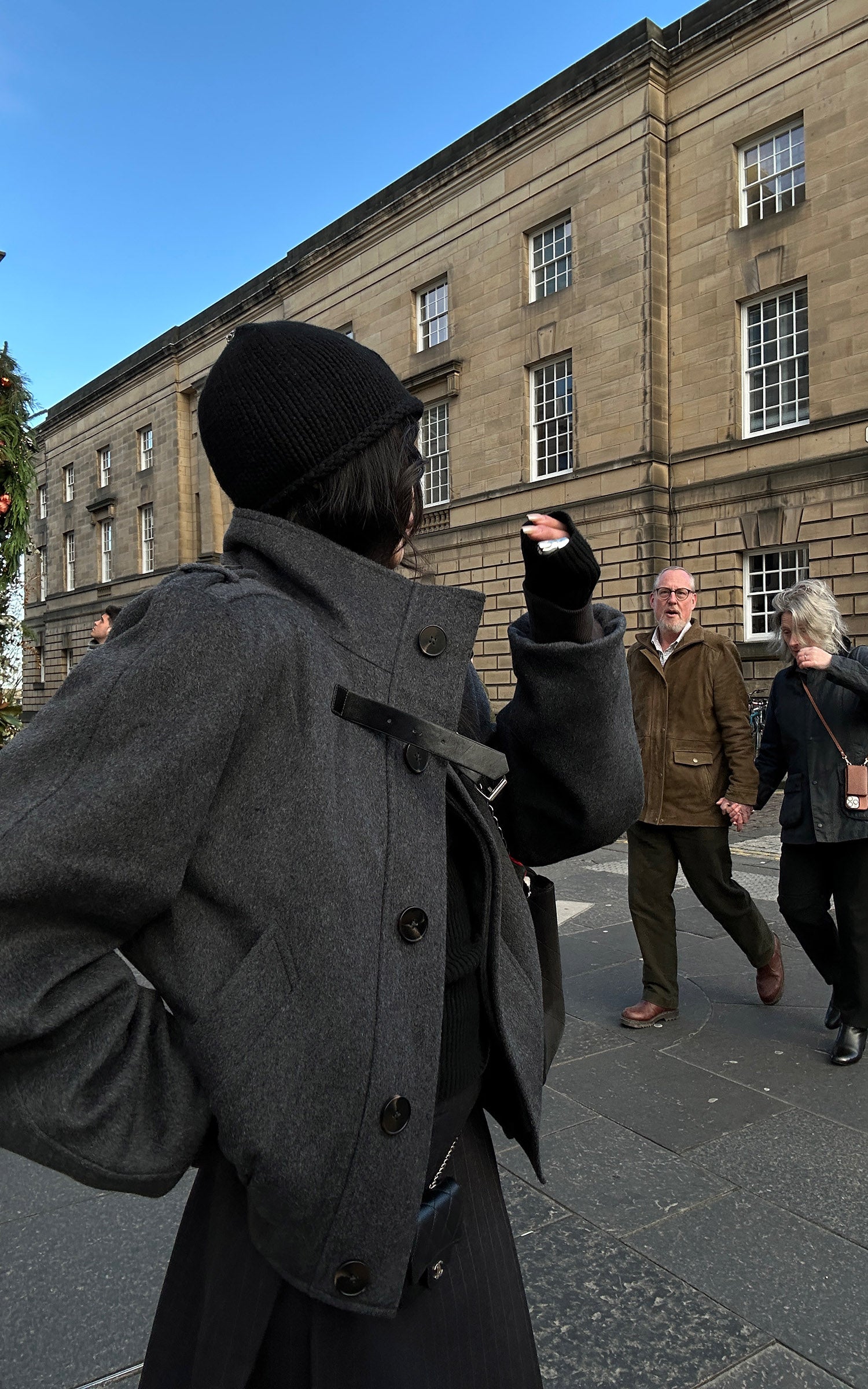 WARDEN EDGE Wool High-Neck Buckle Bomber