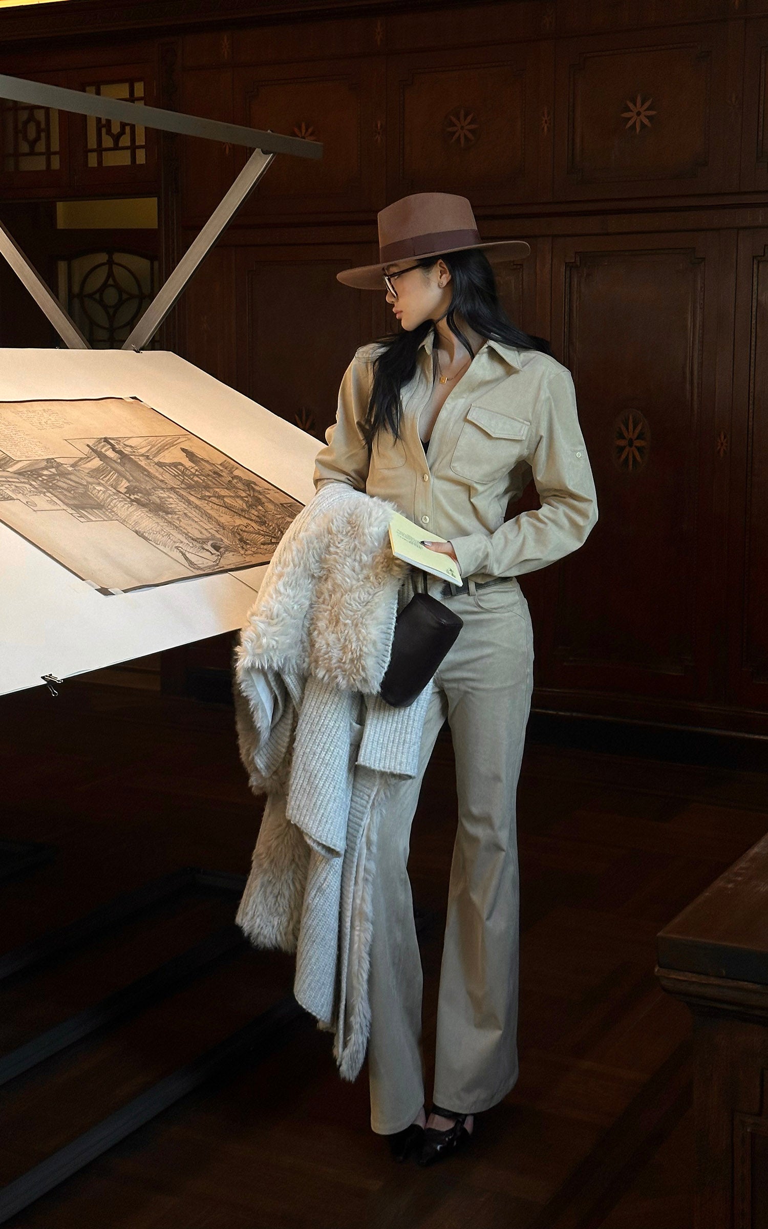 ROVENTE Cropped Utility Shirt