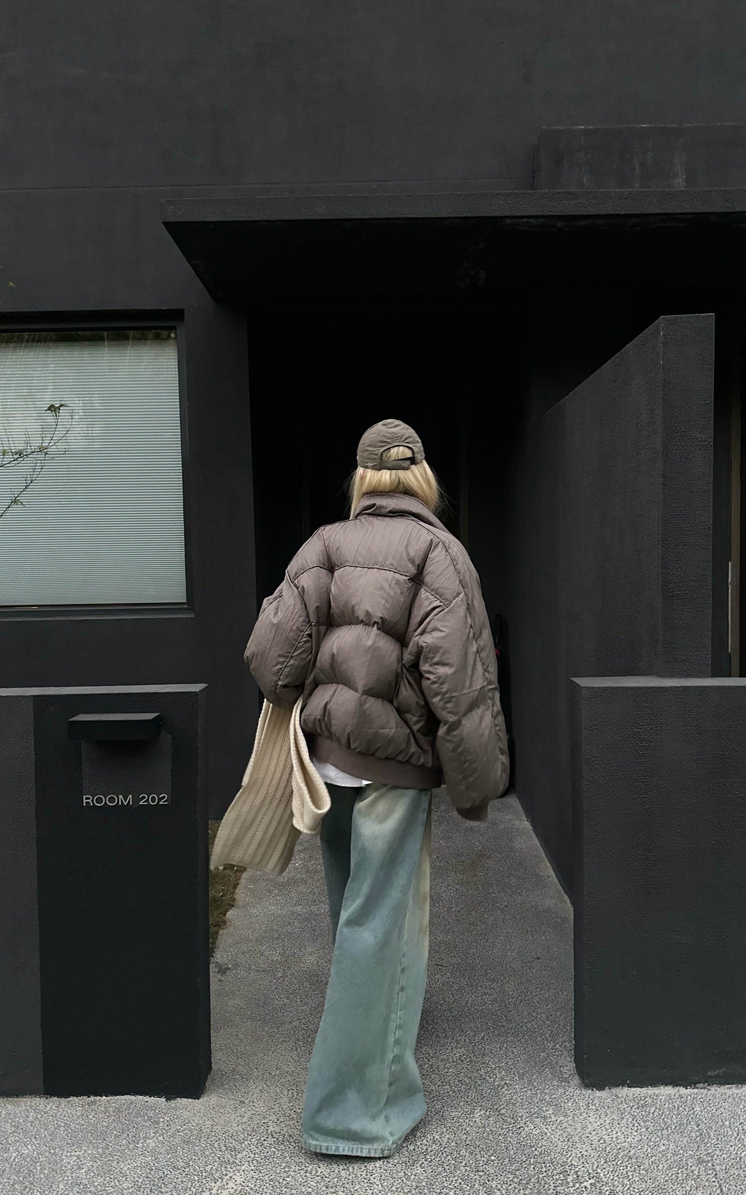 Rase le sol ルーズウォッシュワイドレッグデニムジーンズ