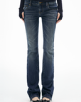 IAMXIAA Low-Rise Slim Flared Jeans