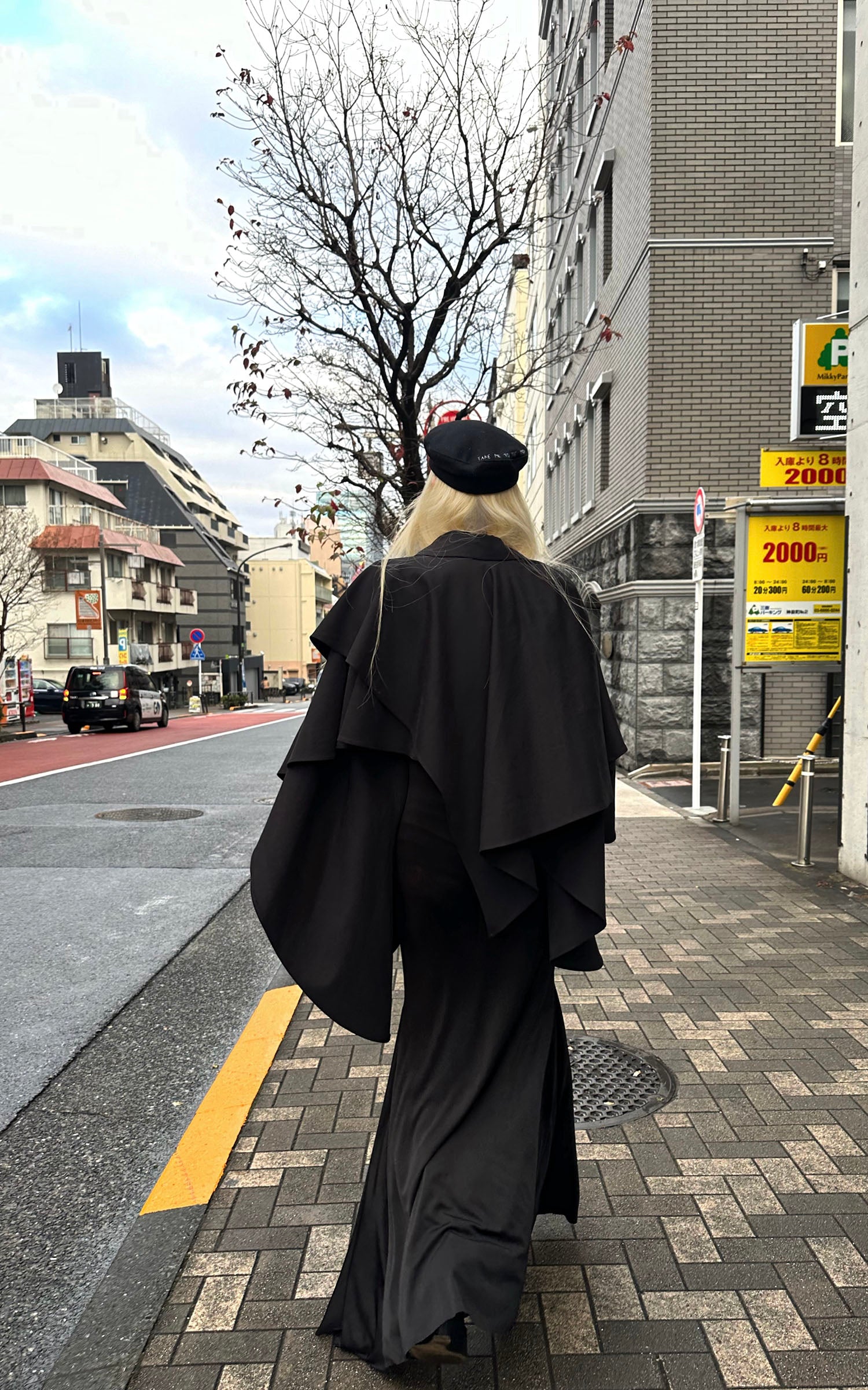 Rase le sol フィッシュテールストラップレスドレスセット付きレイヤードケープジャケット