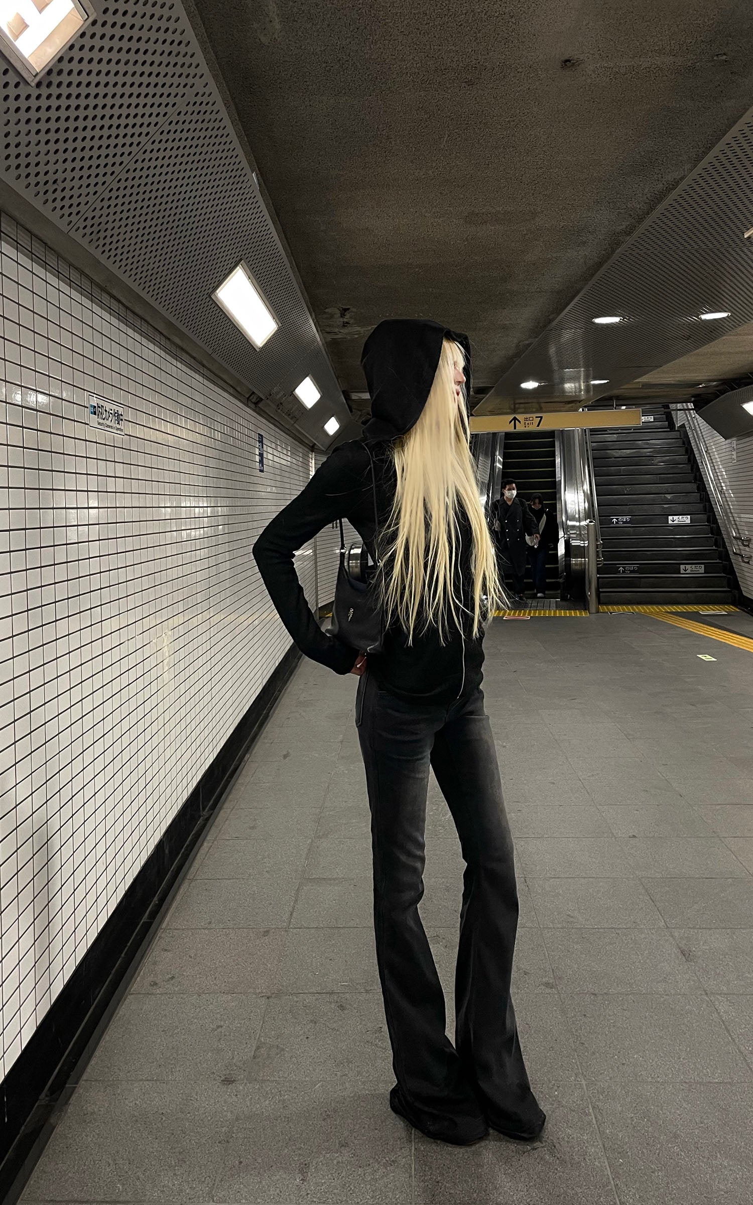 Rase le sol Faded Flare High-Rise Denim Pants