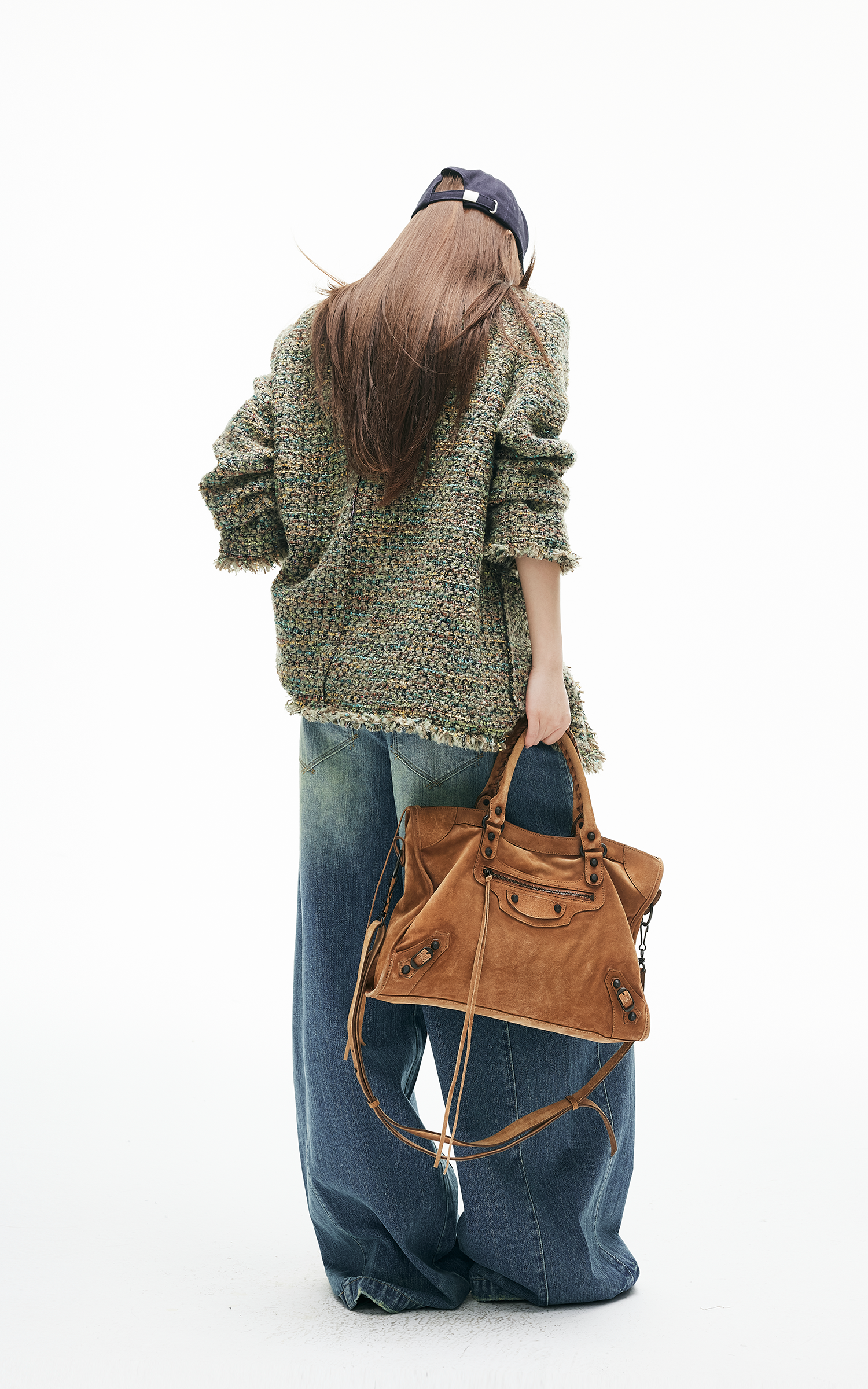 IAMXIAA テクスチャードツイードジャケットとスカートセット