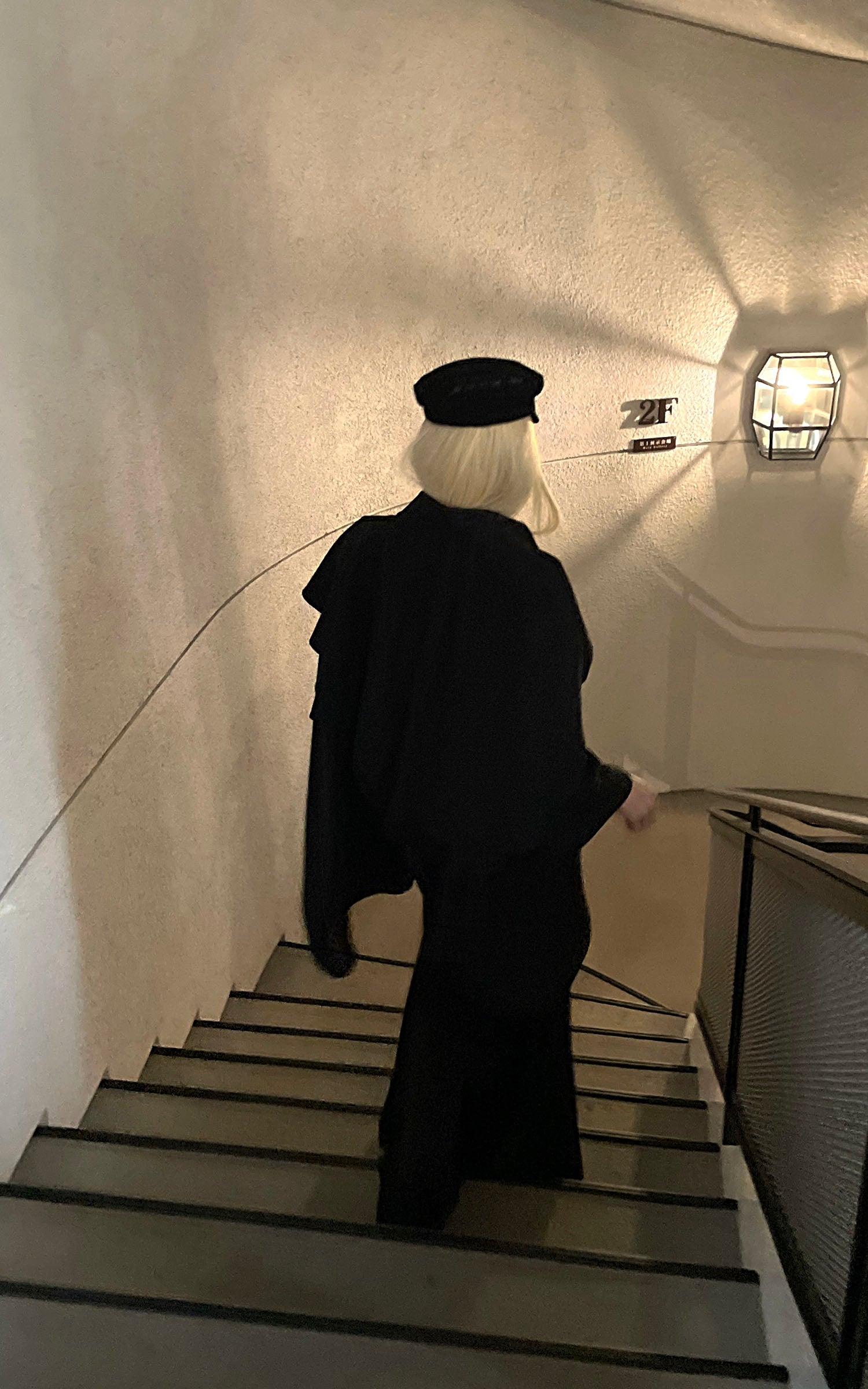 Rase le sol フィッシュテールストラップレスドレスセット付きレイヤードケープジャケット