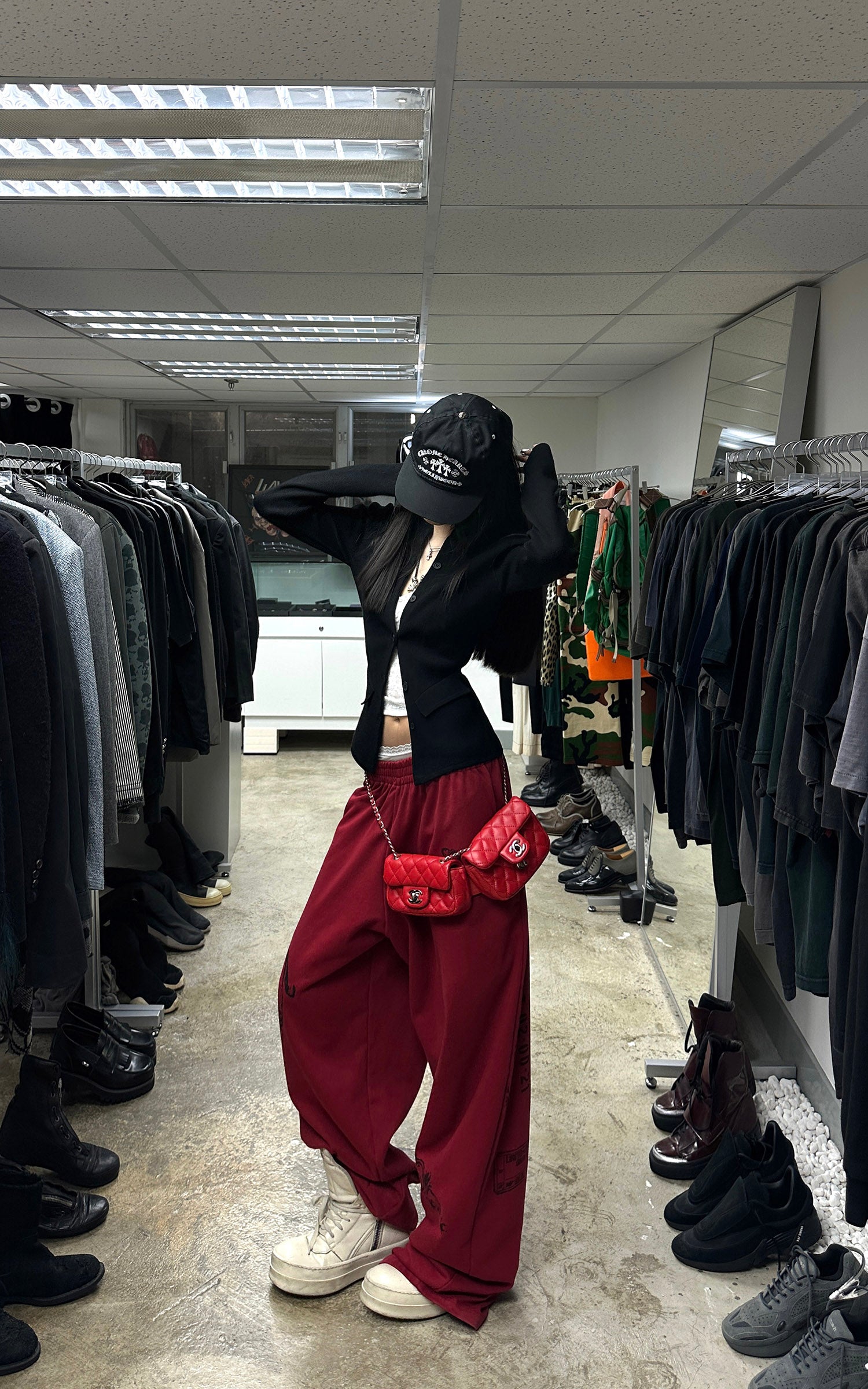 WARDEN EDGE Sculpted Knit Cardigan with Deconstructed Silhouette