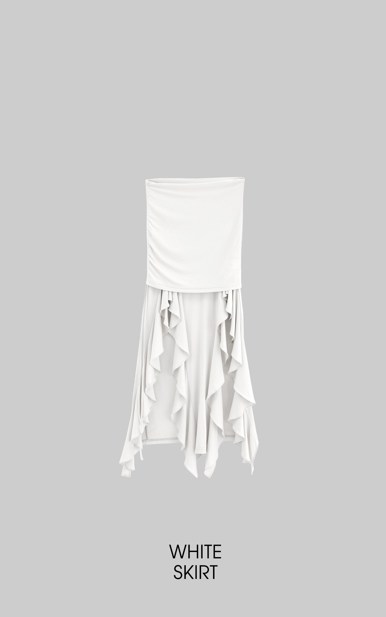 WARDEN EDGE Off-Shoulder Ruffle Set with Asymmetrical Hem - PINKPARKS