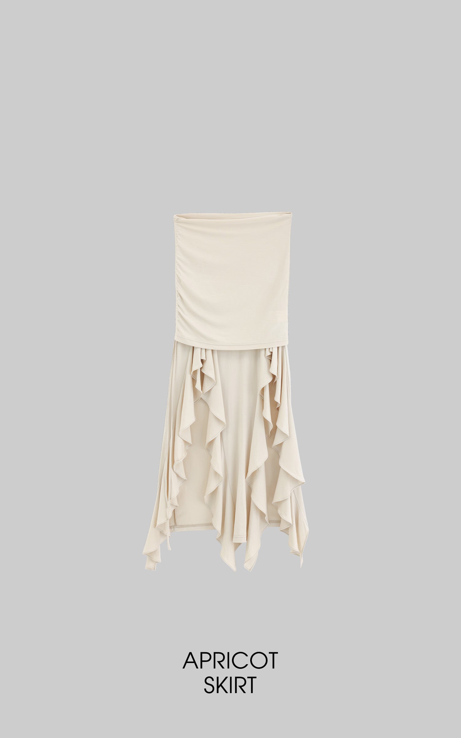 WARDEN EDGE Off-Shoulder Ruffle Set with Asymmetrical Hem - PINKPARKS