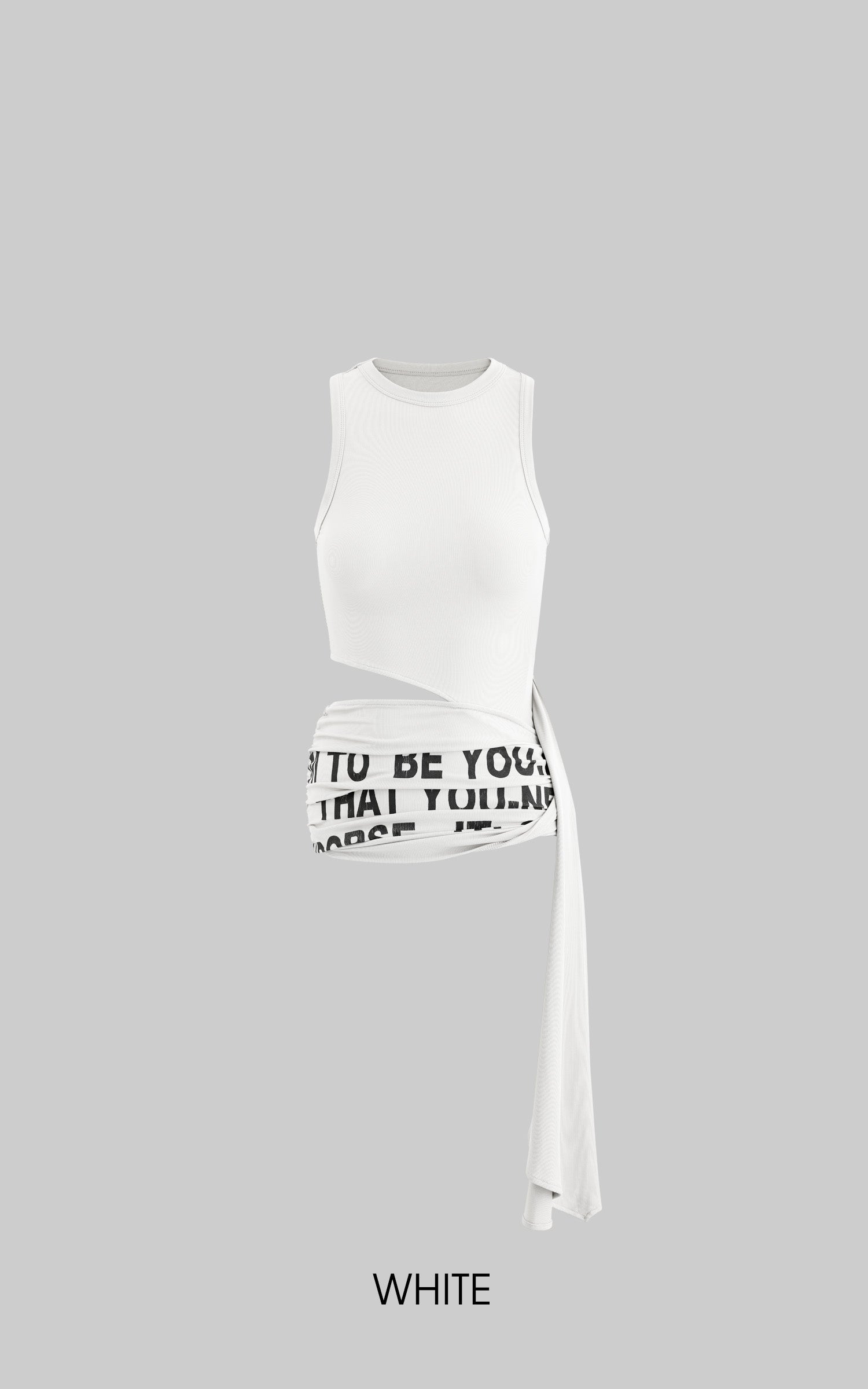 WARDEN EDGE Asymmetrical Strap Vest - PINKPARKS