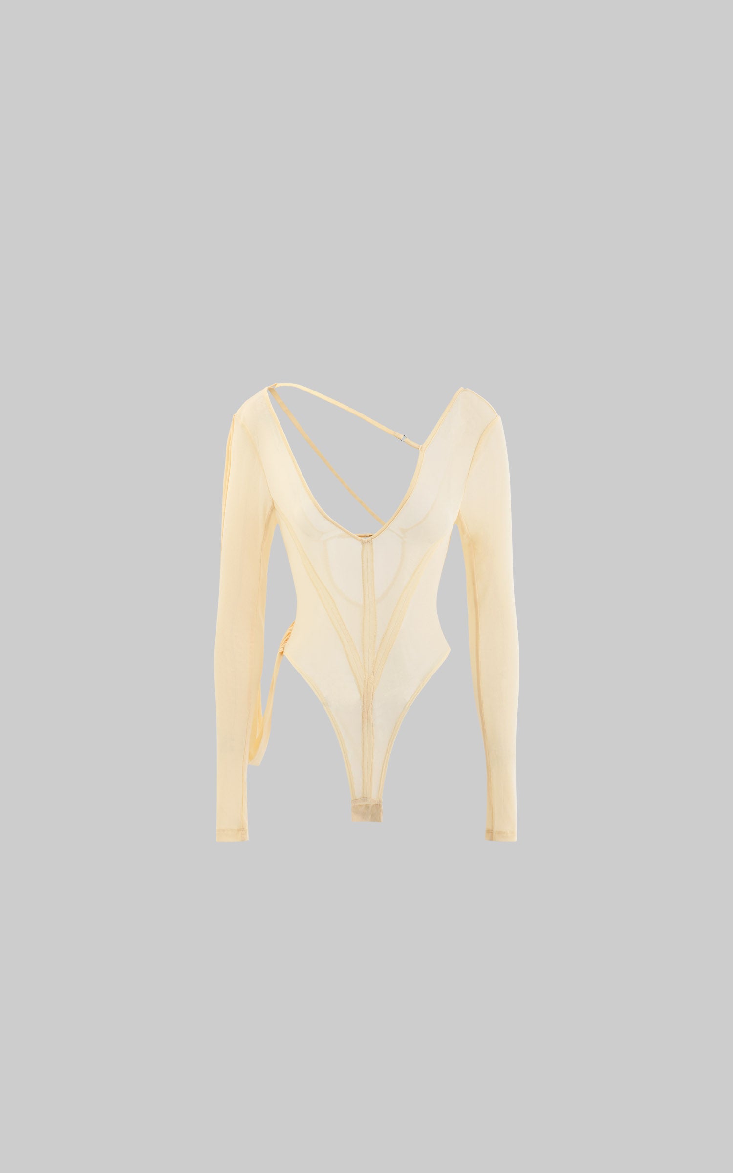 Rase le sol V-Neck Long-Sleeve Bodysuit - PINKPARKS