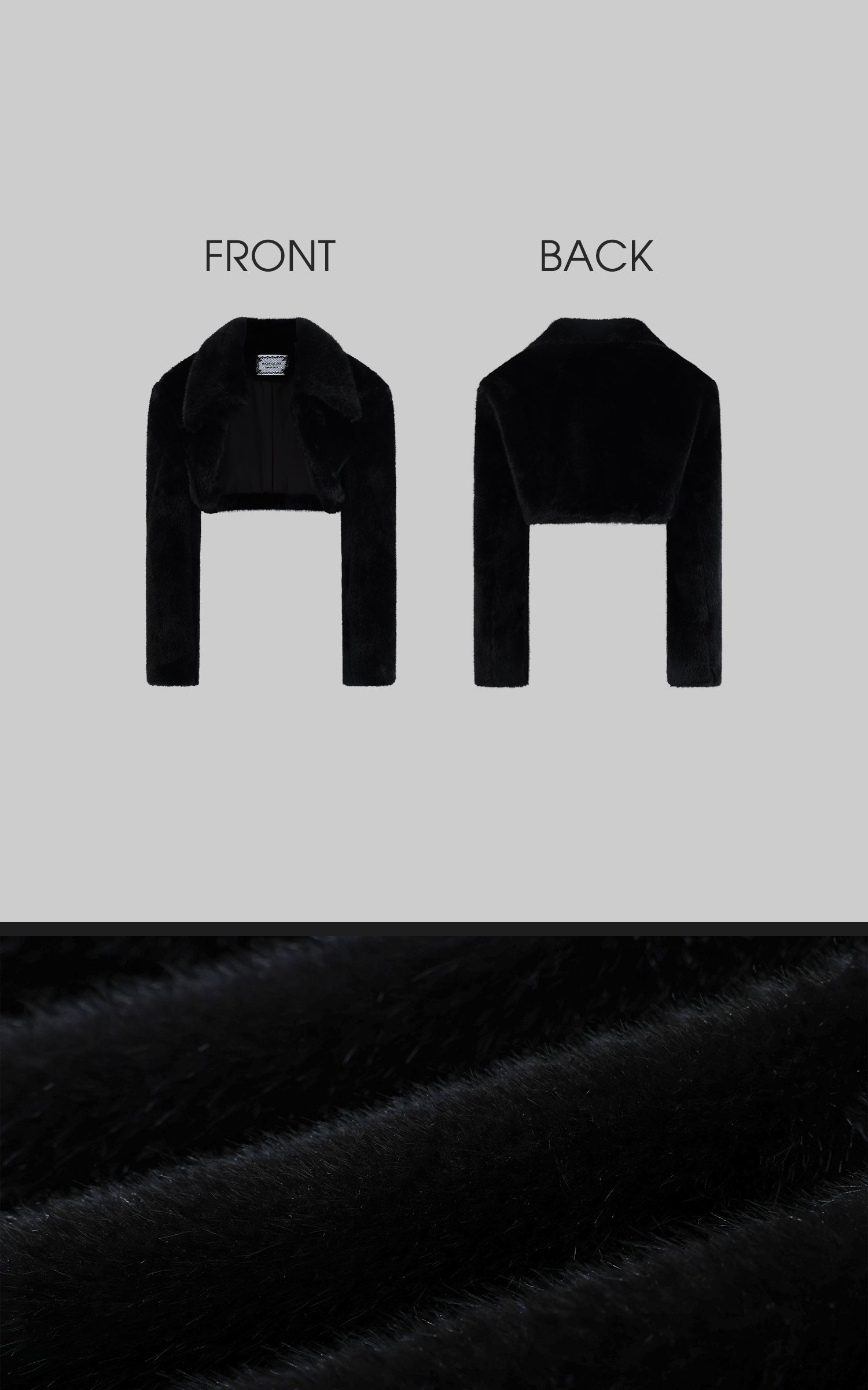 Rase le sol Faux Fur Bra Top, Skirt &amp; Cardigan Set - PINKPARKS