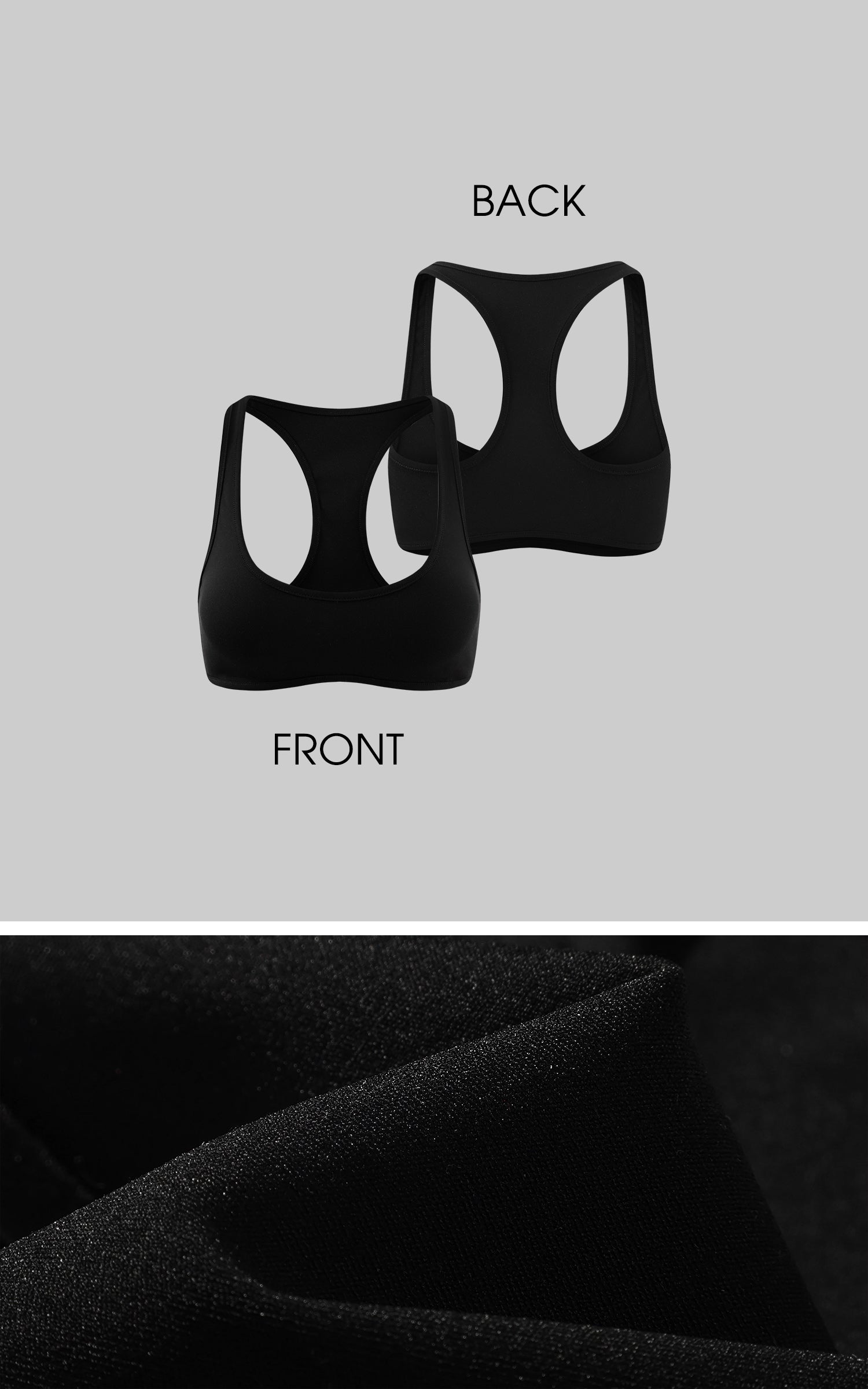 Rase le sol Three-Piece Set With Long Sleeve Top, Racerback Bra And Mini Shorts