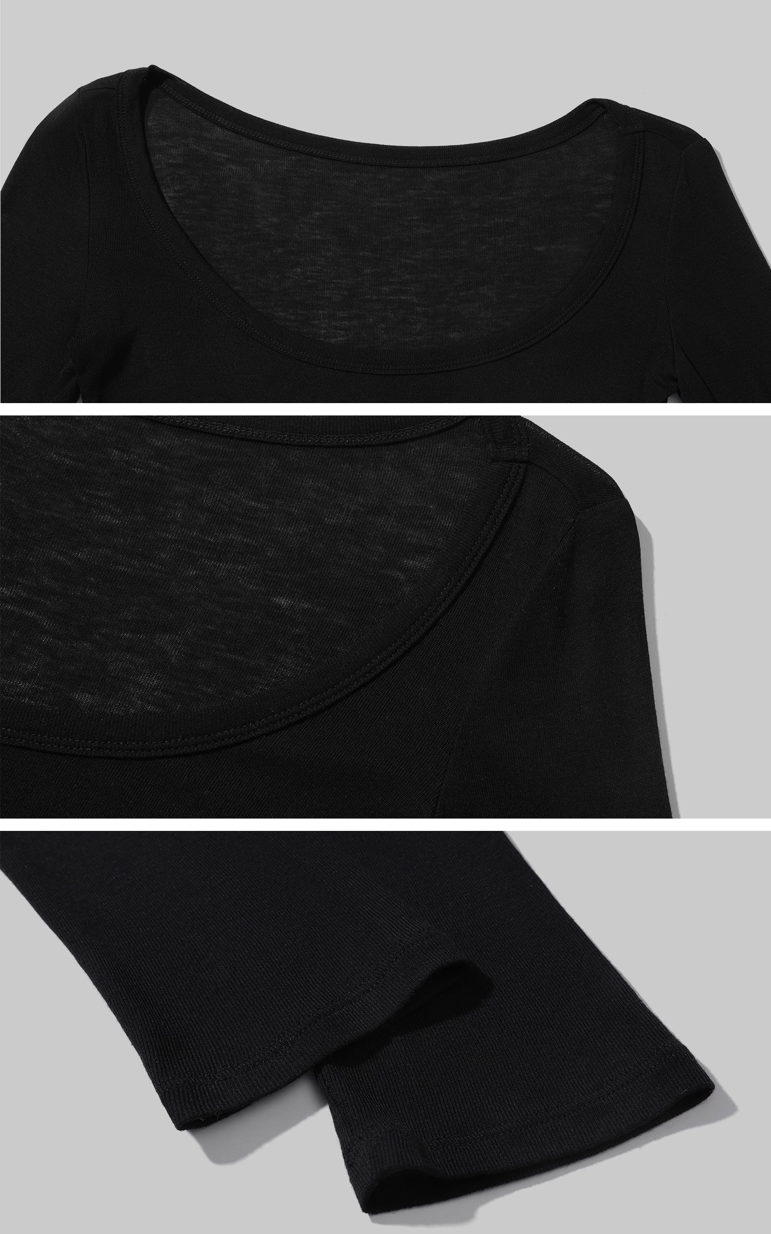 ROVENTE レイヤード長袖トップとフィットミニスカートの2点セット