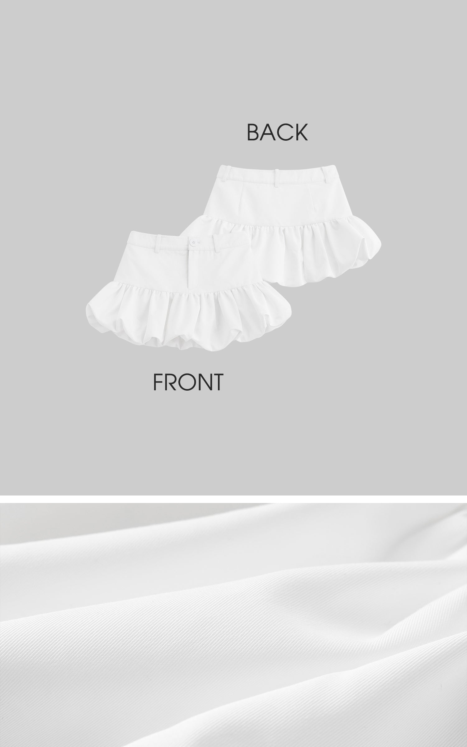 WARDEN EDGE White Blossom Skirt - PINKPARKS