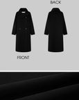 IAMXIAA Asymmetrical Collar Long Coat