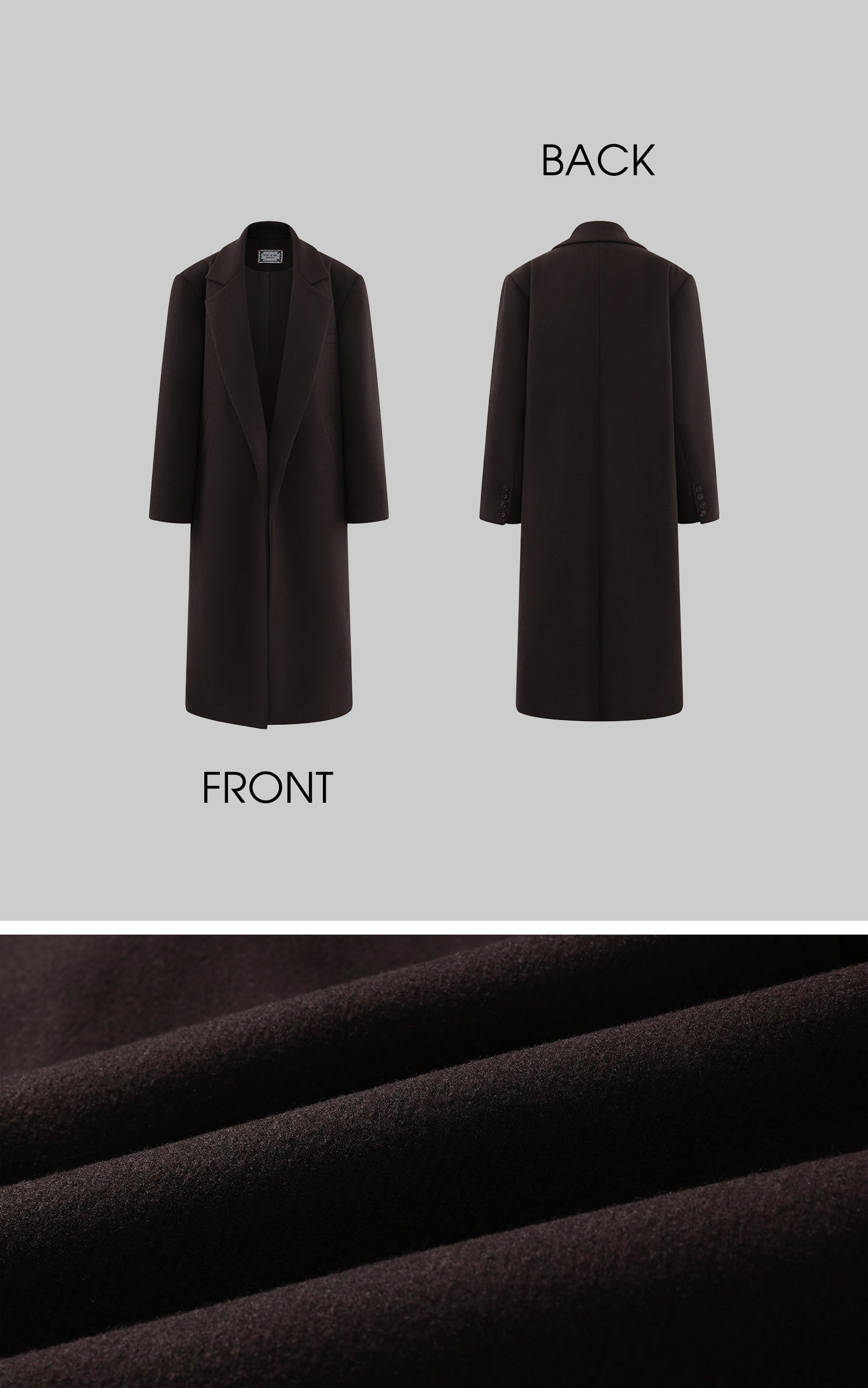 Rase le sol Wool Long Coat