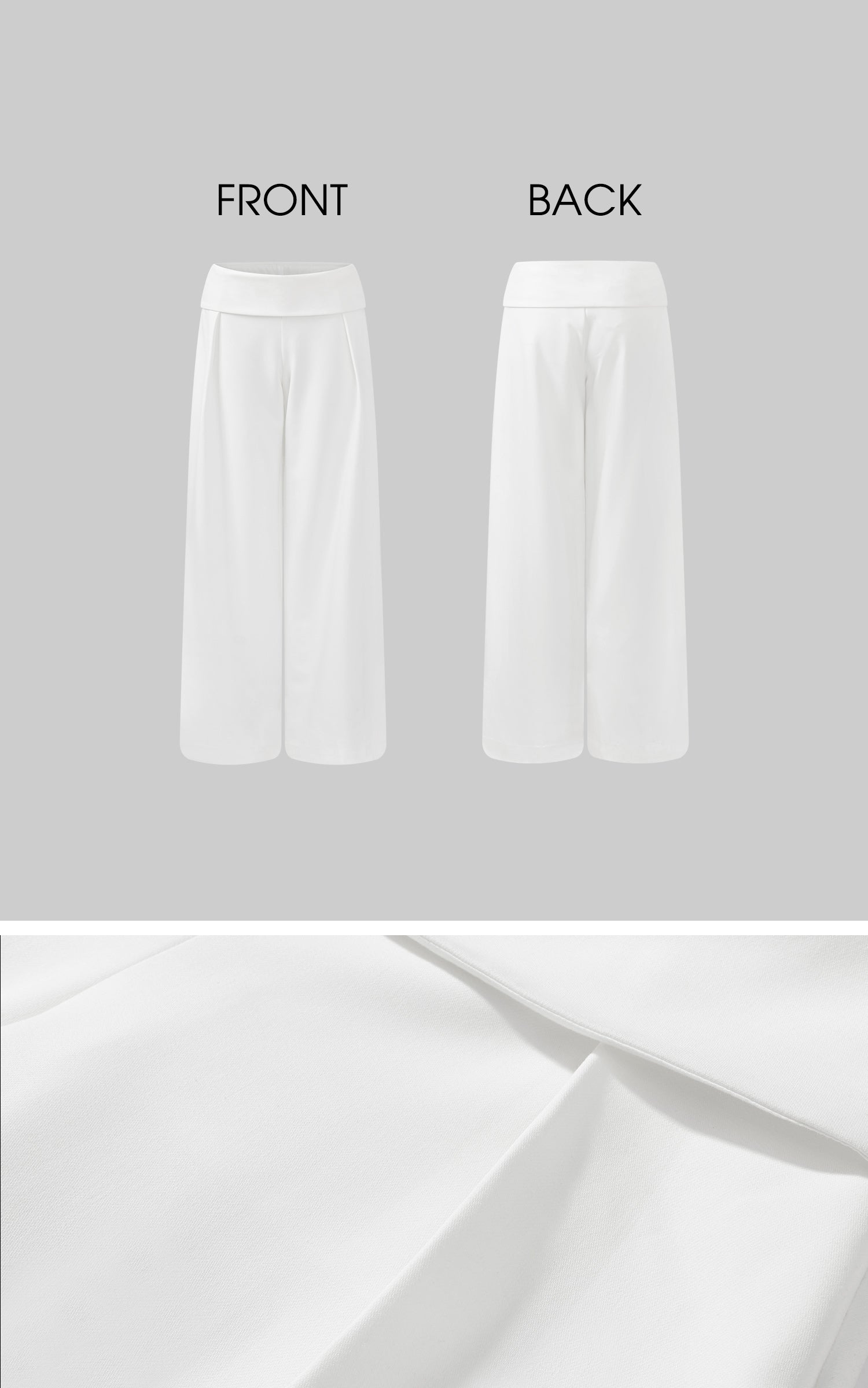 ROVENTE High-Waisted Wide-Leg Pants - PINKPARKS