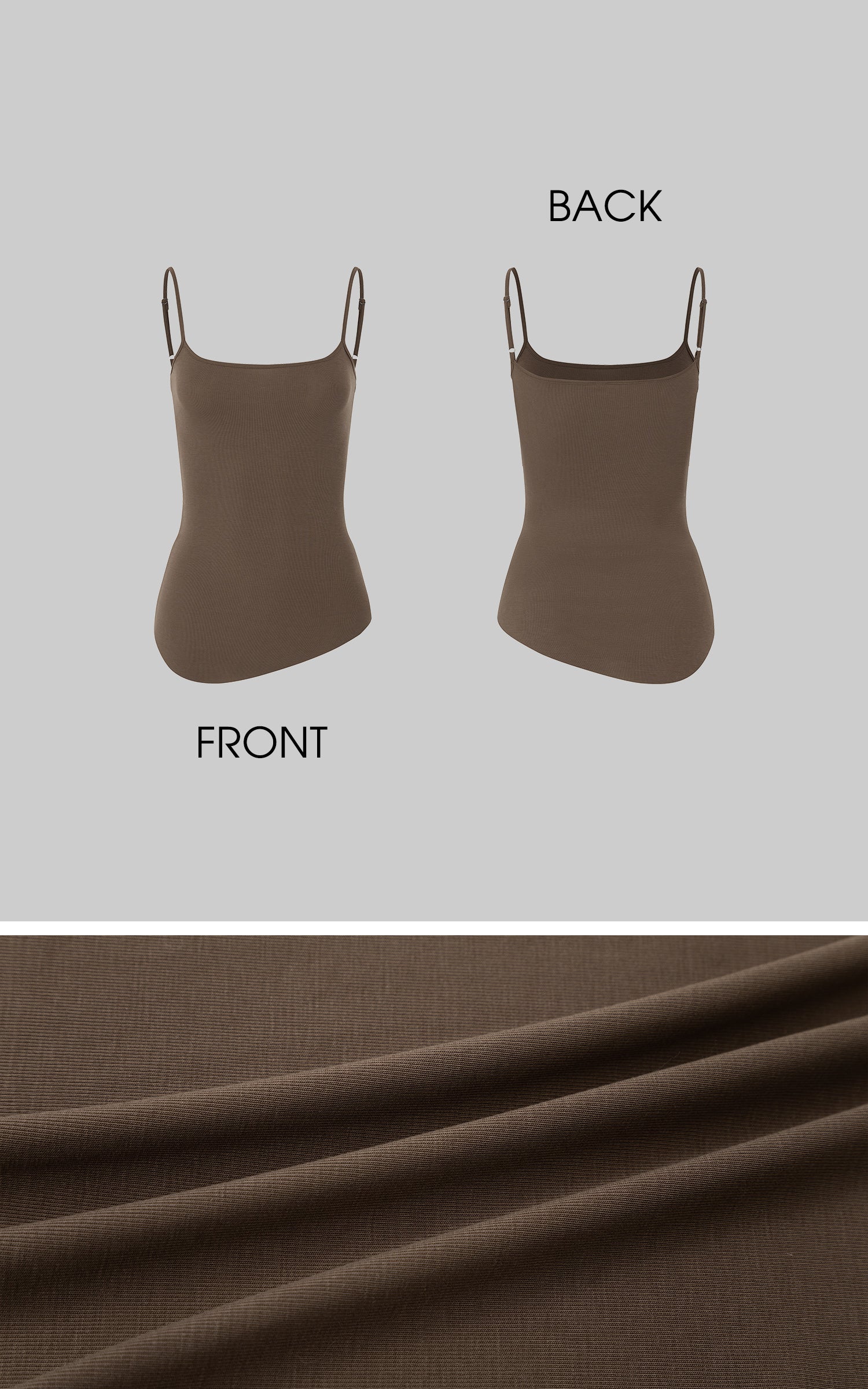 IAMXIAA ニットレイヤードロングスリーブ &amp; キャミソール2点セット