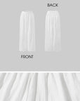 ROVENTE White Linen Wide-Leg Pants with Elastic Waist - PINKPARKS