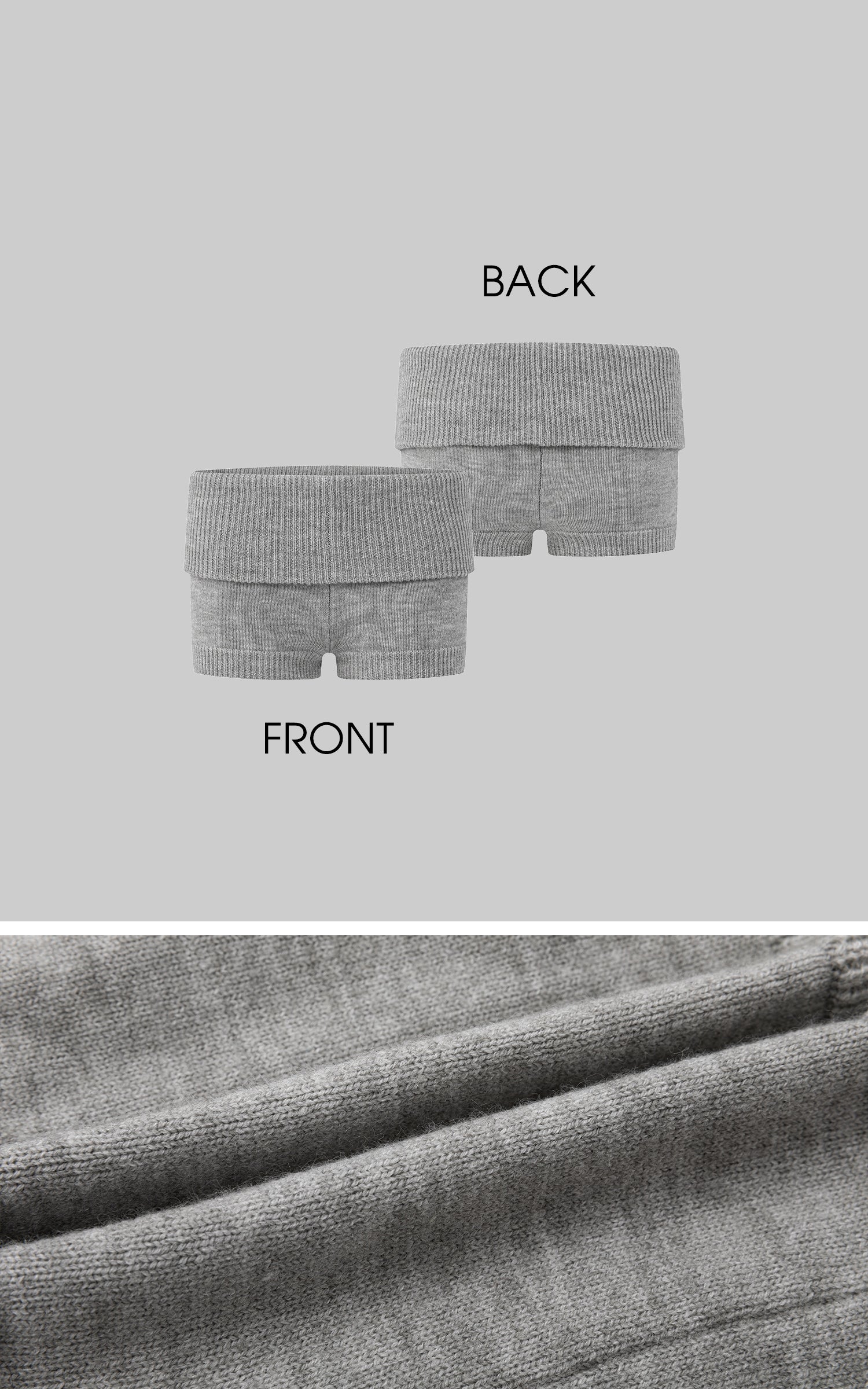 IAMXIAA リブニットローライズショーツ