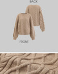 WARDEN EDGE Oversized Knitwear Set with Scar - PINKPARKS