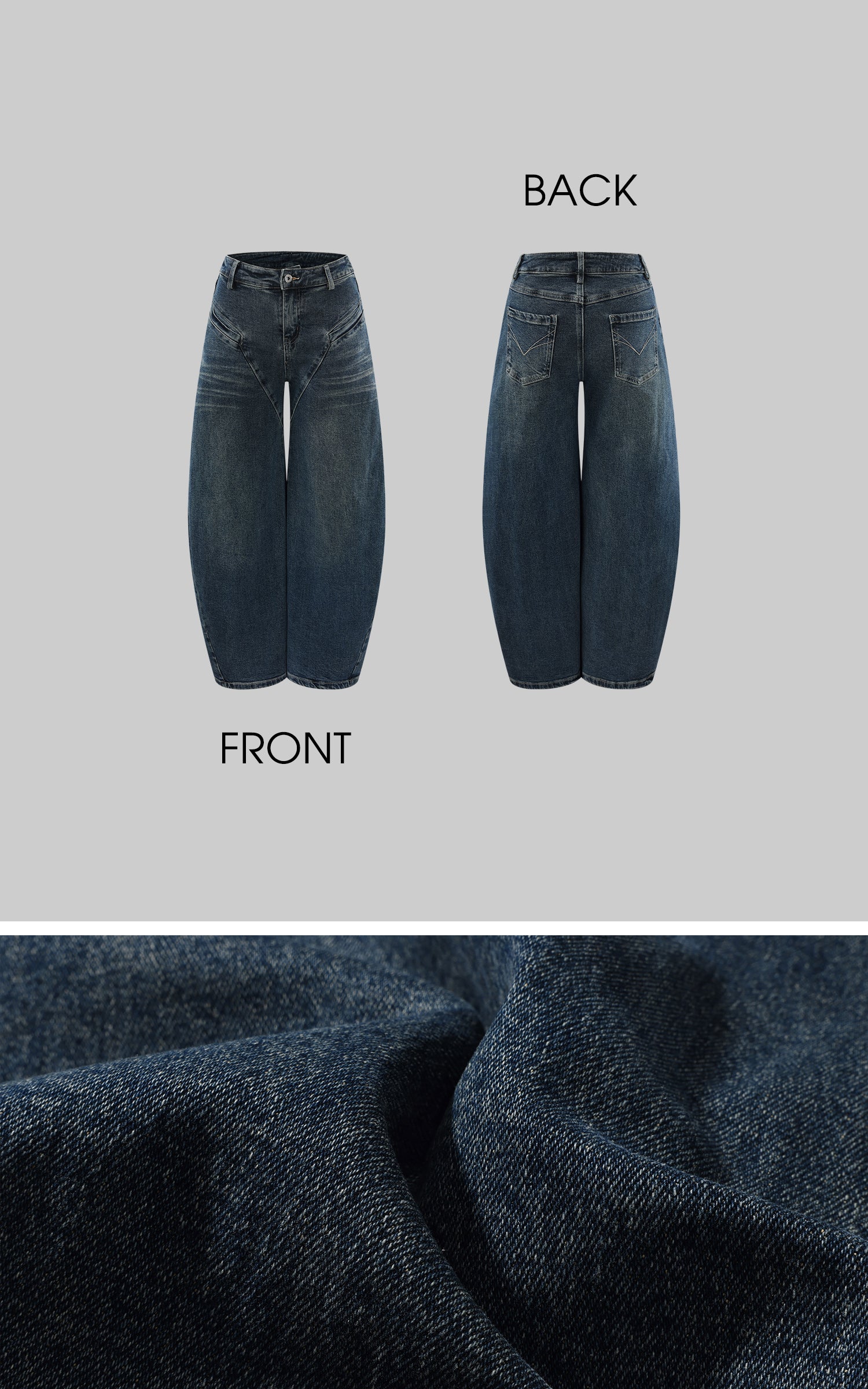 デニムビスチェ＆ワイドレッグパンツセット