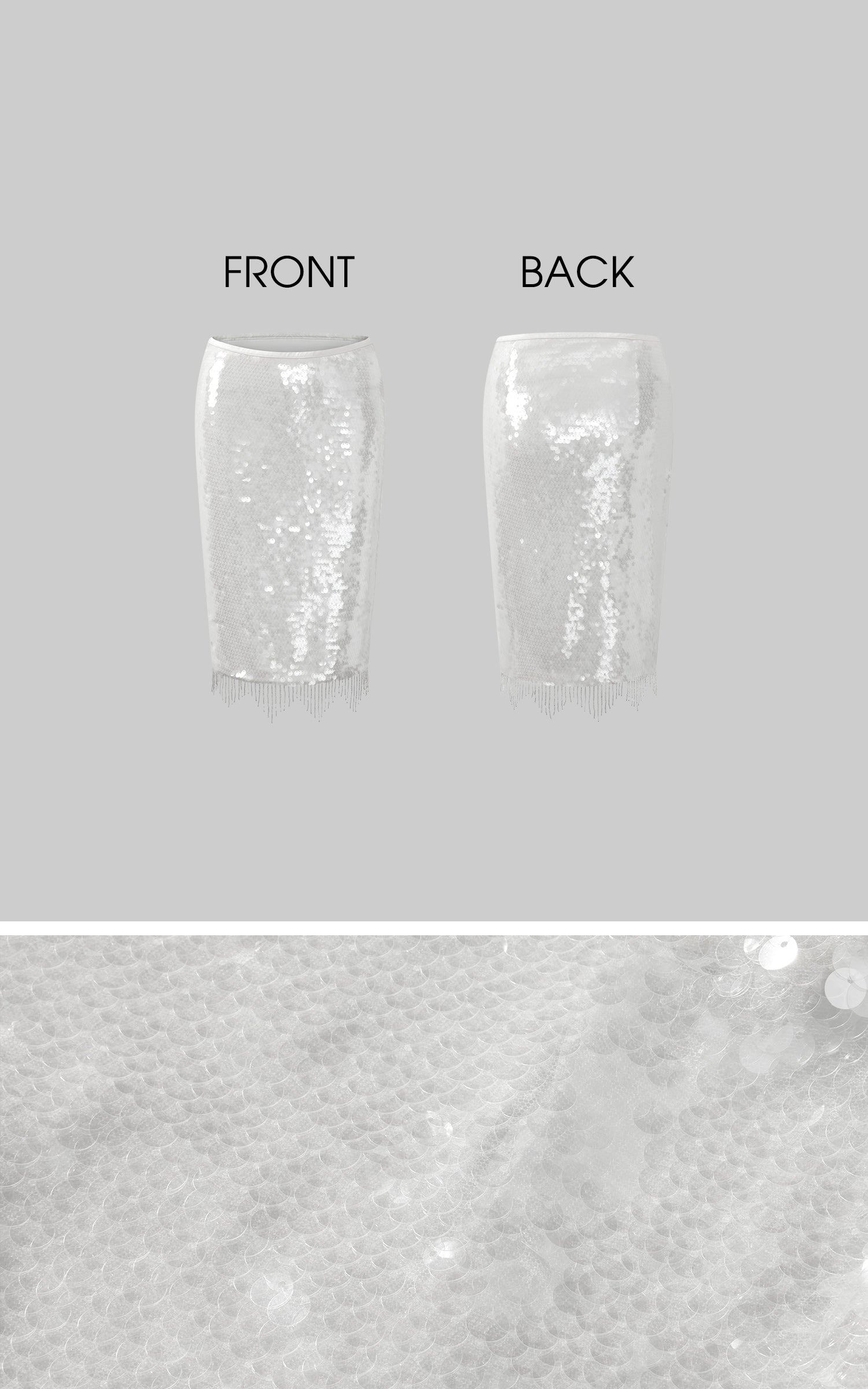 ROVENTE Satin Strap Top &amp; Sequin Skirt Set - PINKPARKS