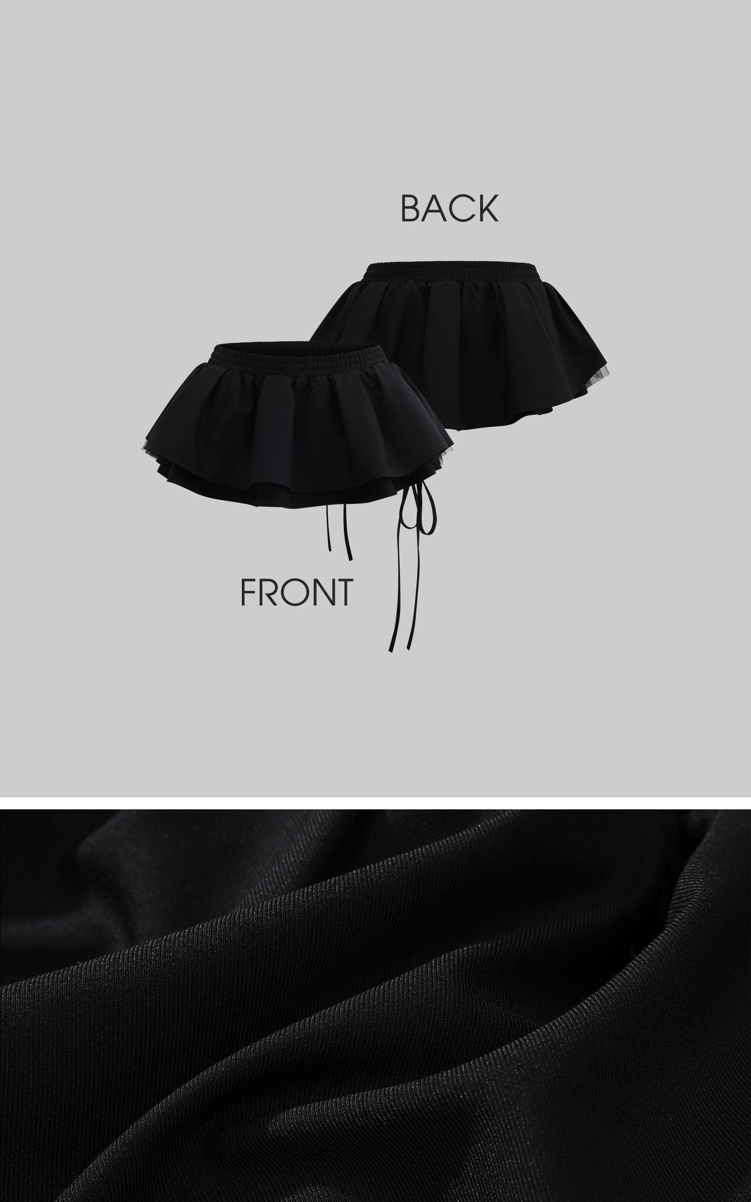 WARDEN EDGE Black Pleated Mini Skirt - PINKPARKS