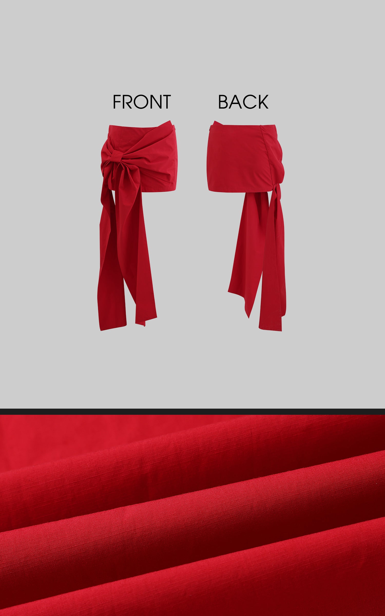 Rase le sol Bow-Knot A-Line Mini Skirt - PINKPARKS