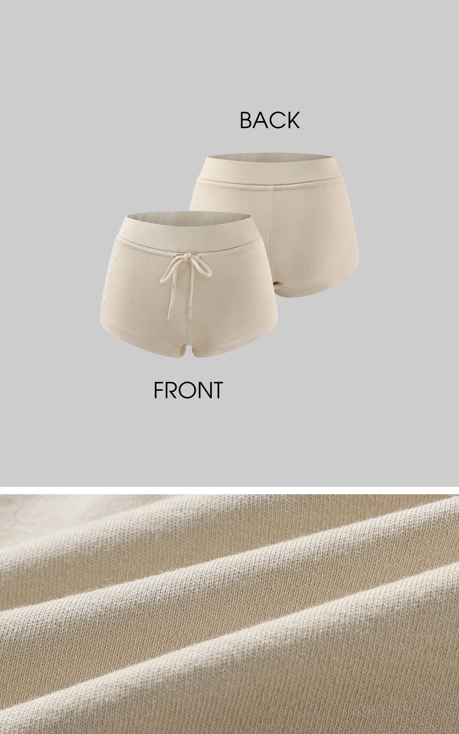 Rase le sol カーキフーディージャケット＆ショーツセット