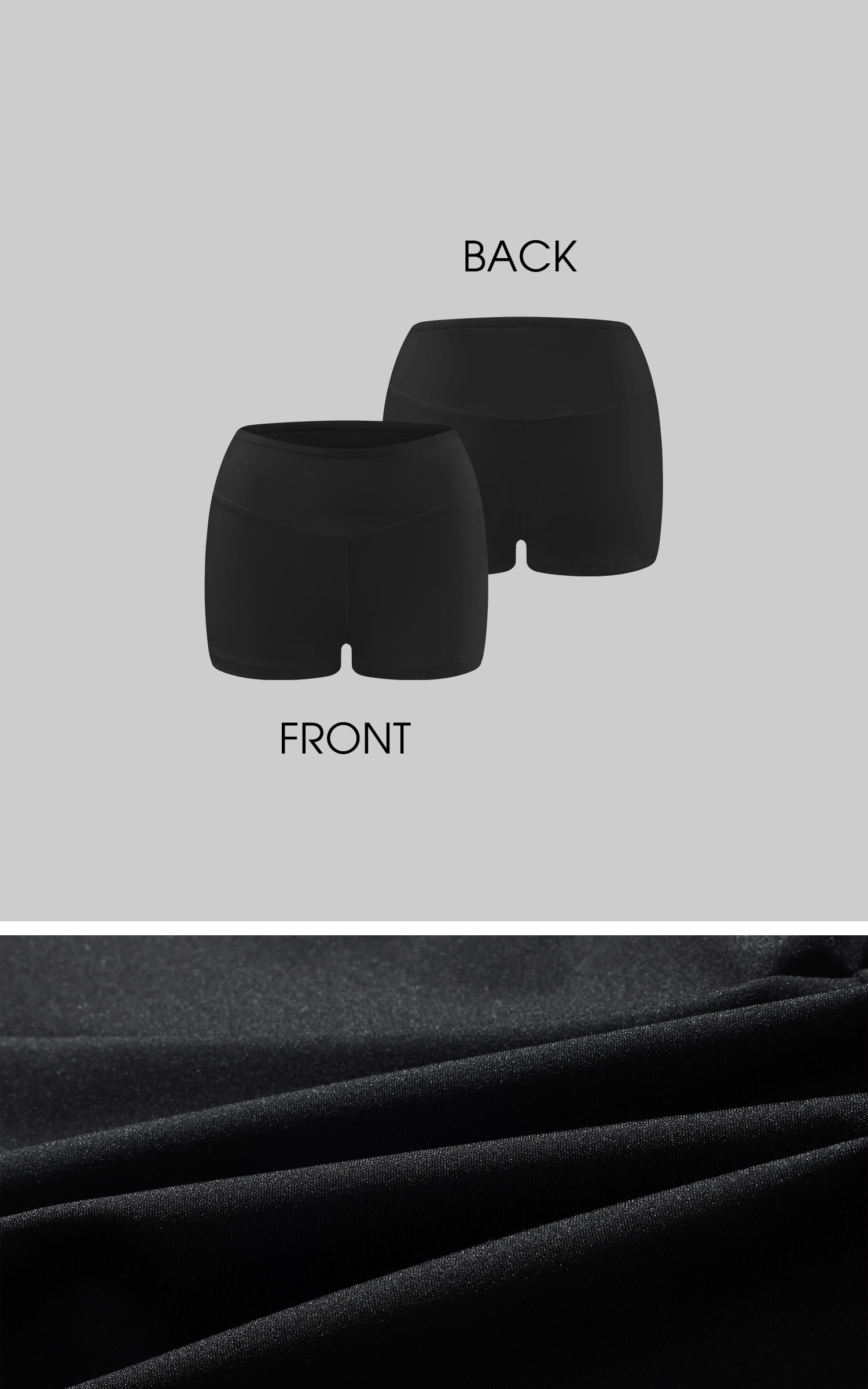 Rase le sol Three-Piece Set With Long Sleeve Top, Racerback Bra And Mini Shorts