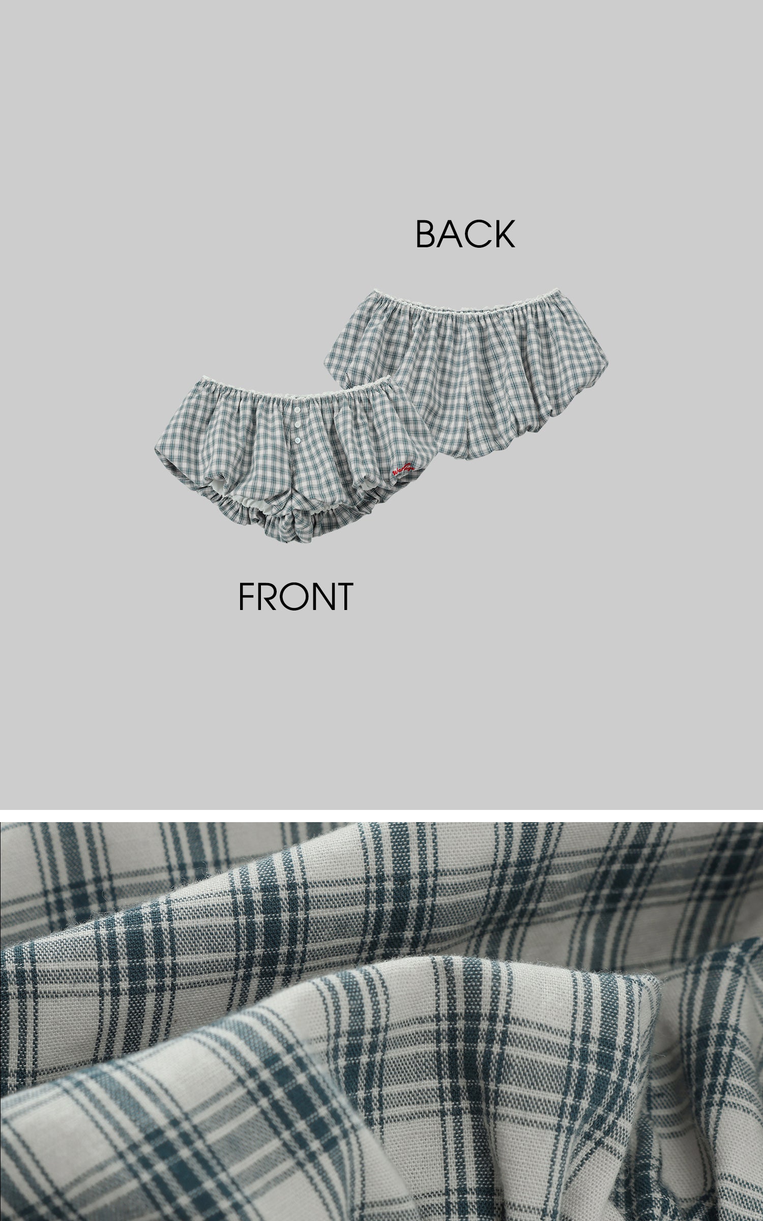 WARDEN EDGE Gingham Bubble Shorts - PINKPARKS