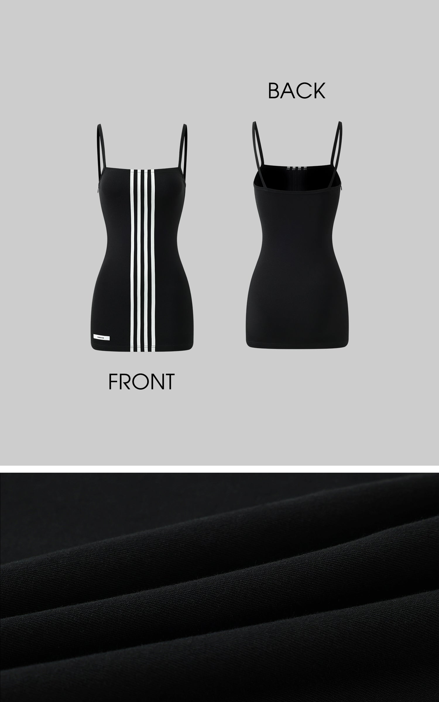 WARDEN EDGE Triple Stripe Minimalist Bodycon Dress - PINKPARKS