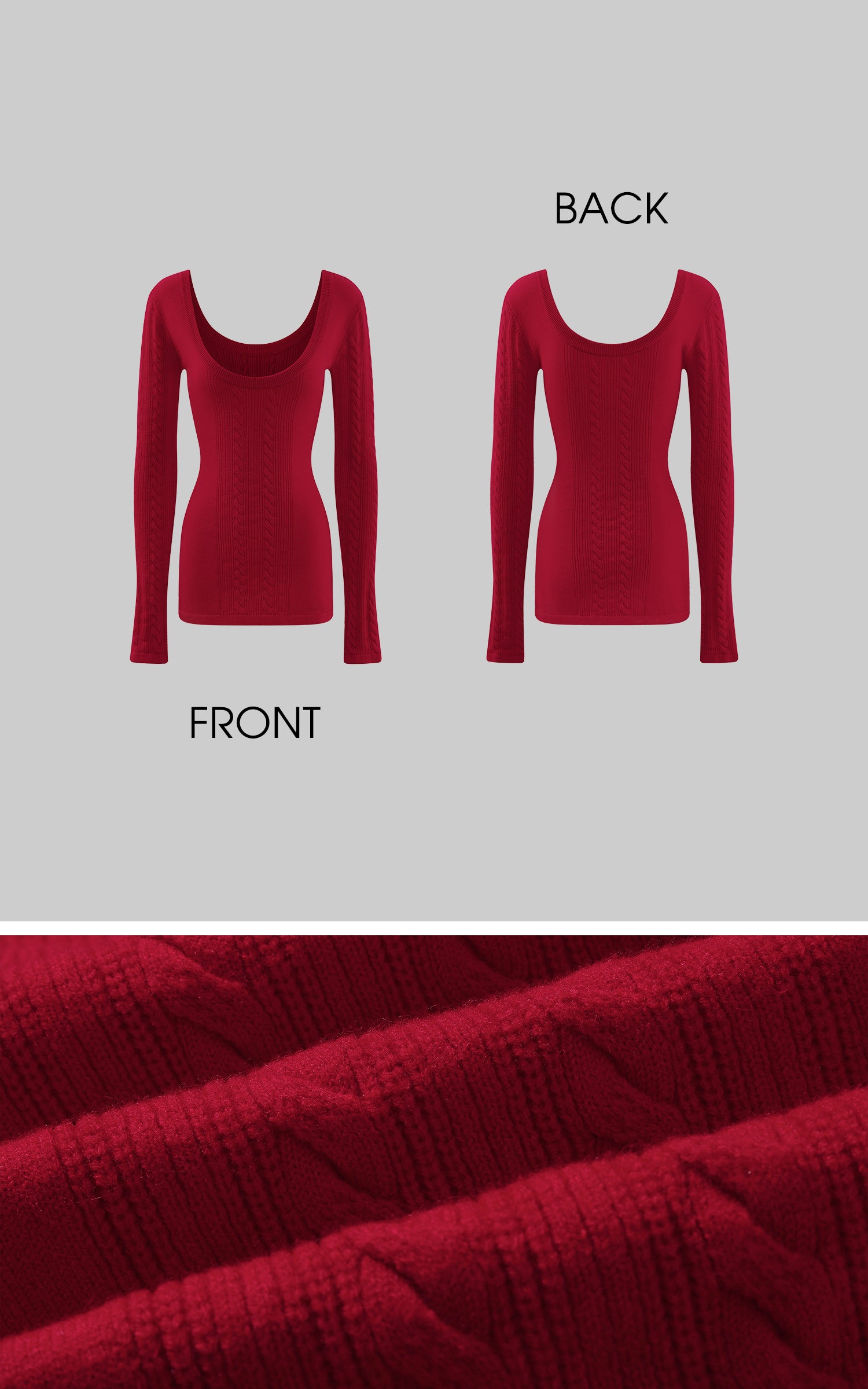 Rase le sol フィットケーブルセーター3点セット（ショートパンツとレイヤードレーストリムキャミ付き）