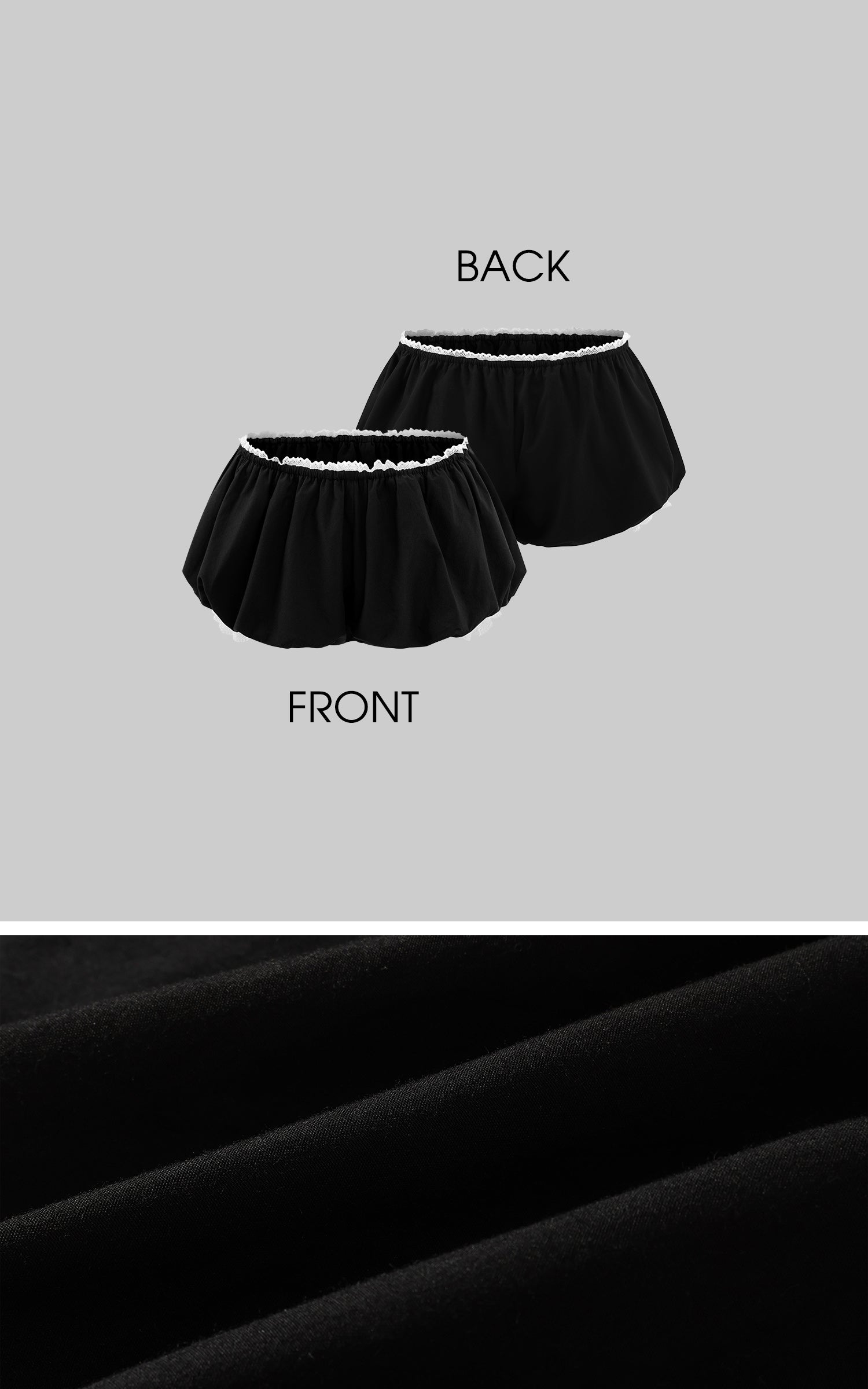 Rase le sol レーストリムバブルショーツ