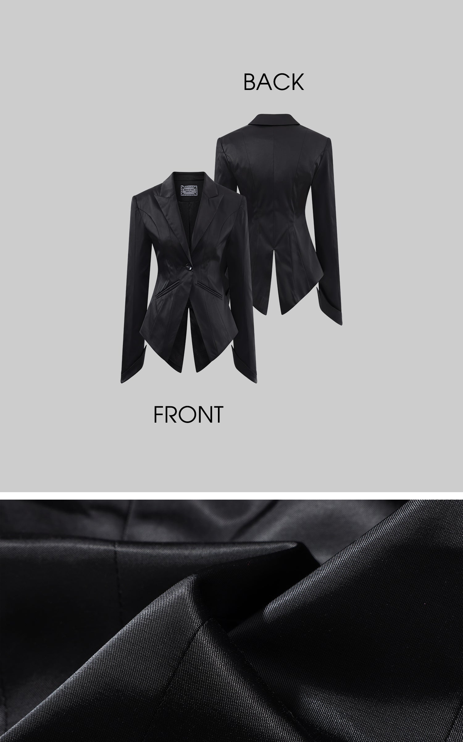 Rase le sol レーストリム付きブラレットのテーラードブレザーセット