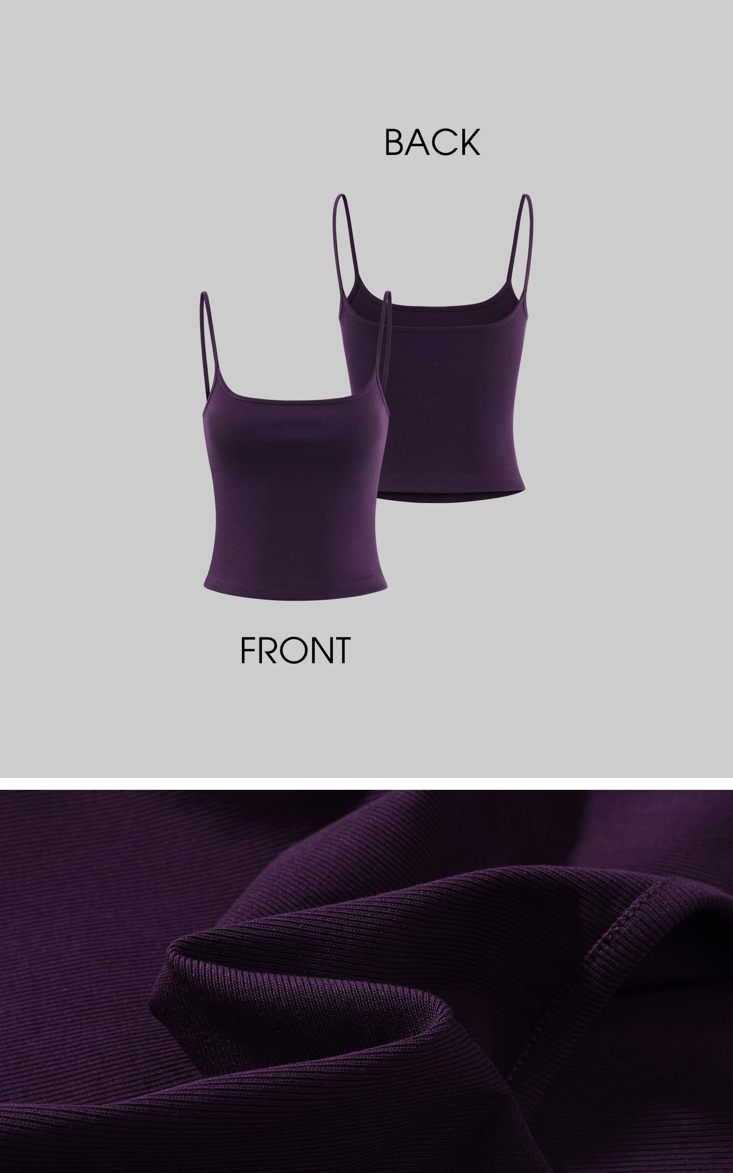 WARDEN EDGE フード付きジップジャケット、ワイドレッグパンツ、フィットしたキャミソールの3点セット