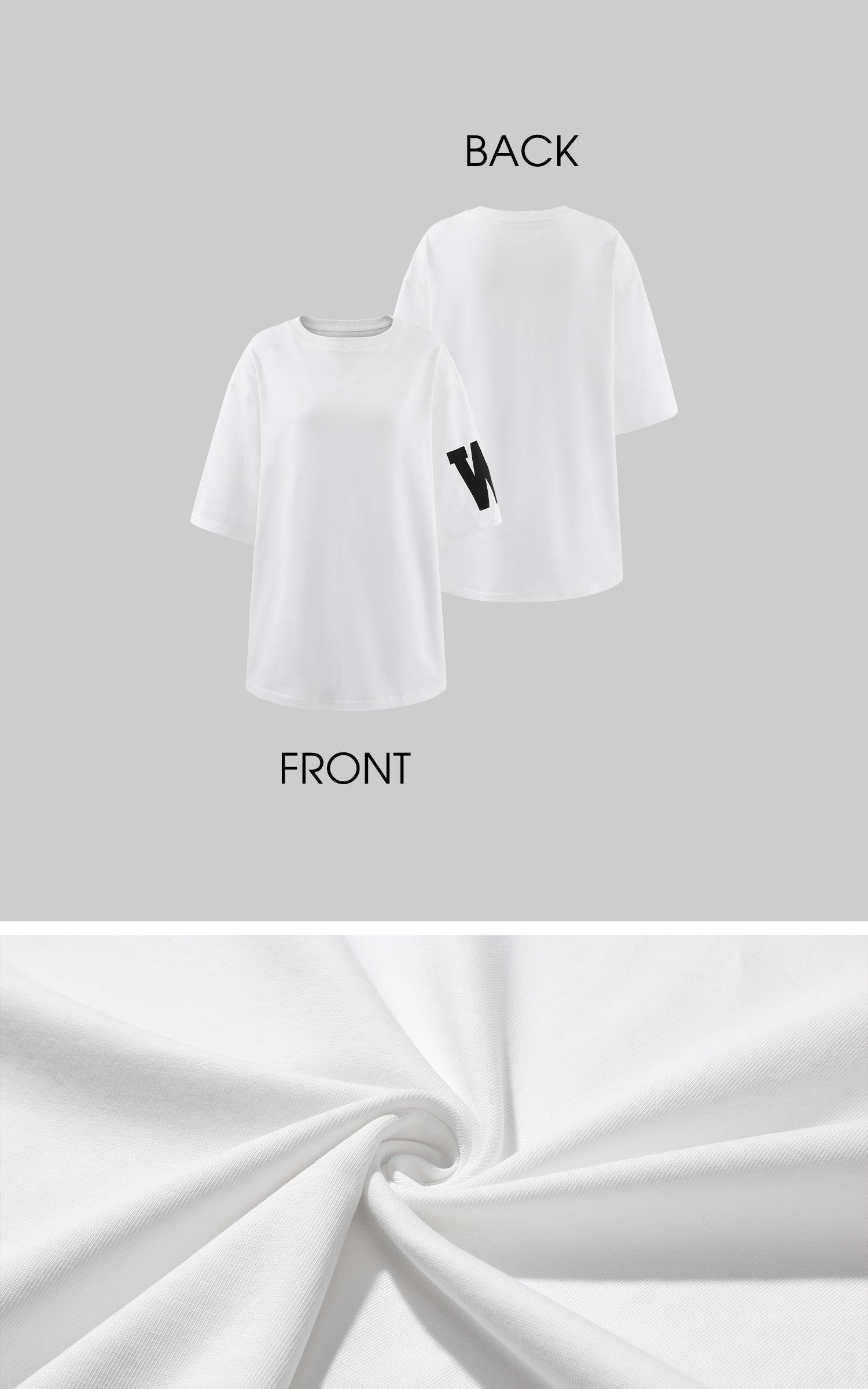 WARDEN EDGE Letter Print Oversized Short Sleeve T-Shirt