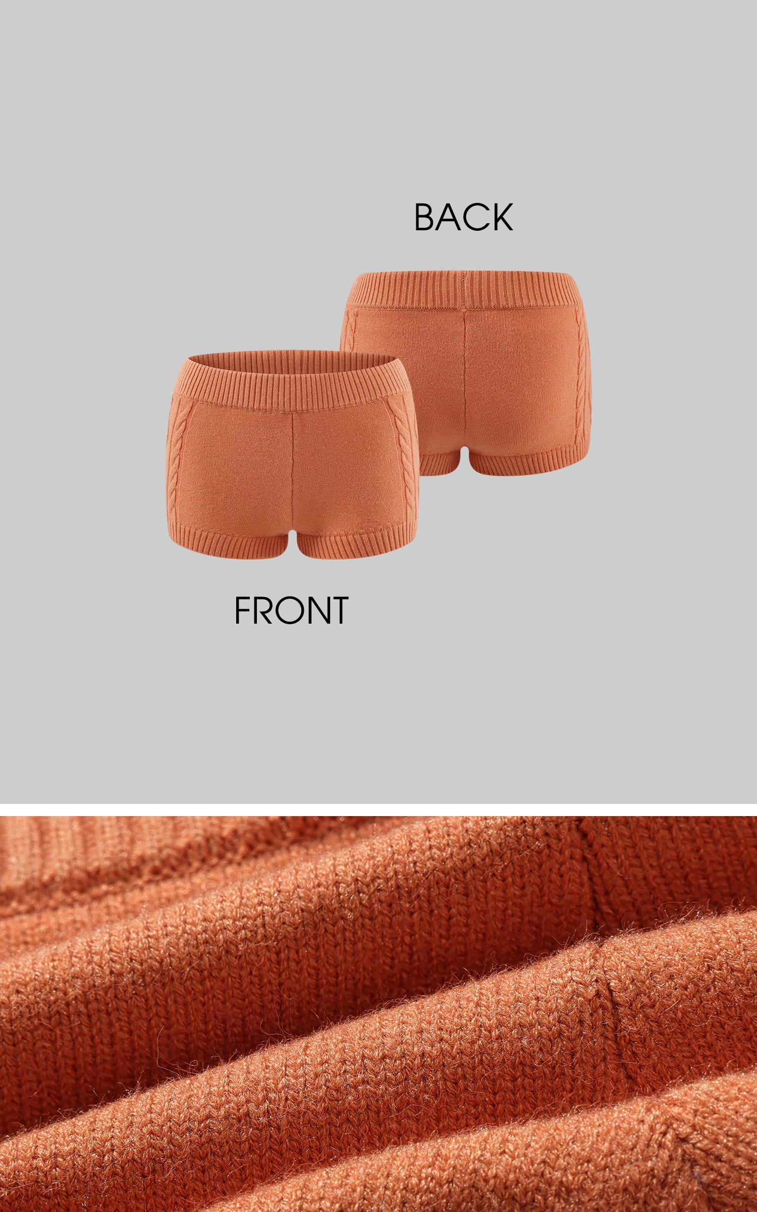 WARDEN EDGE ケーブルニットショーツ