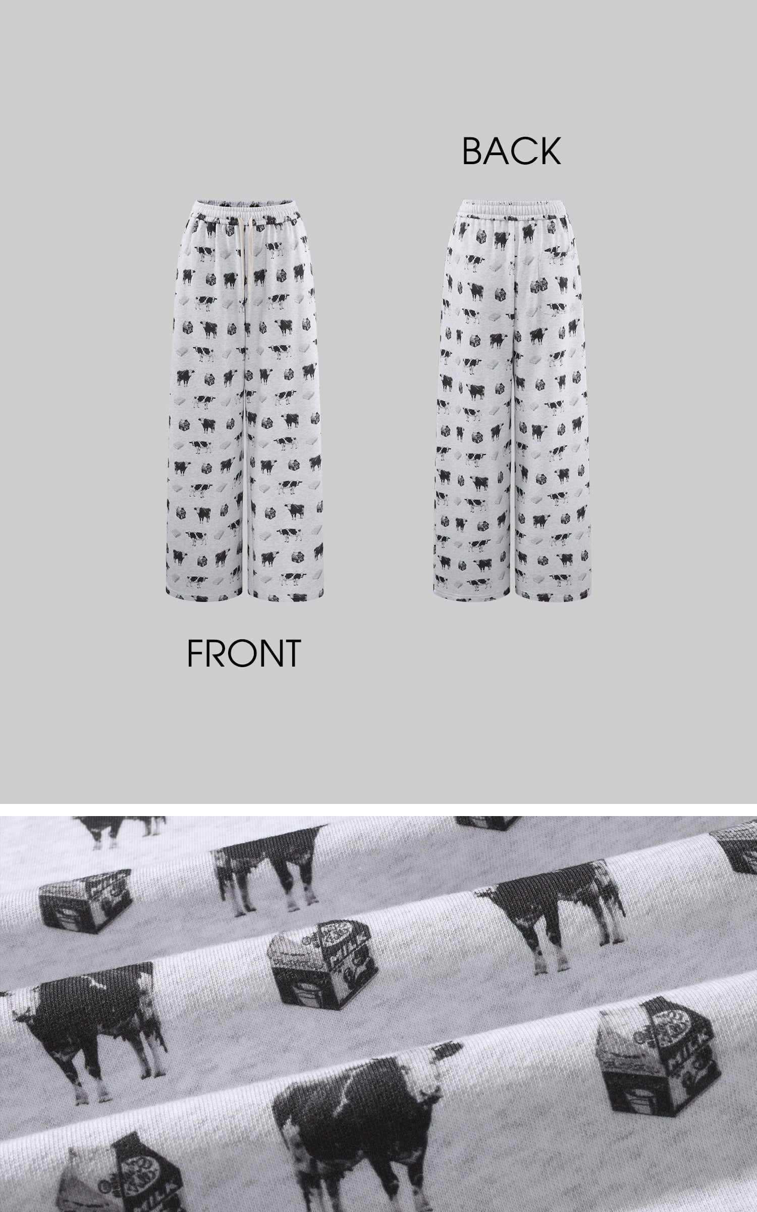 WARDEN EDGE オールオーバープリントフード付きスウェットシャツとワイドレッグスウェットパンツセット