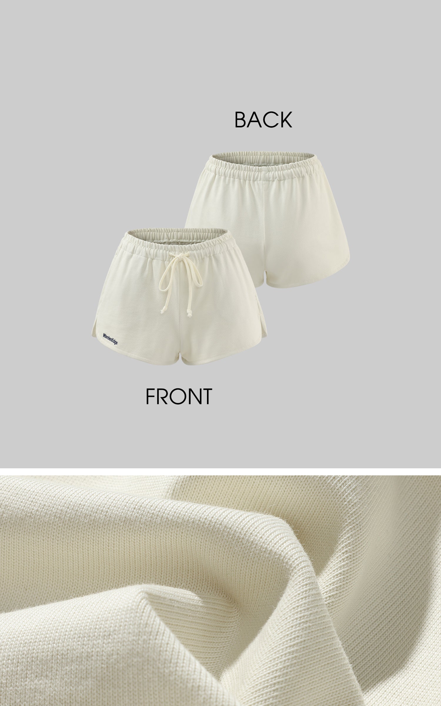 WARDEN EDGE ロゴ刺繍入りミニマルリブニットラウンジセット