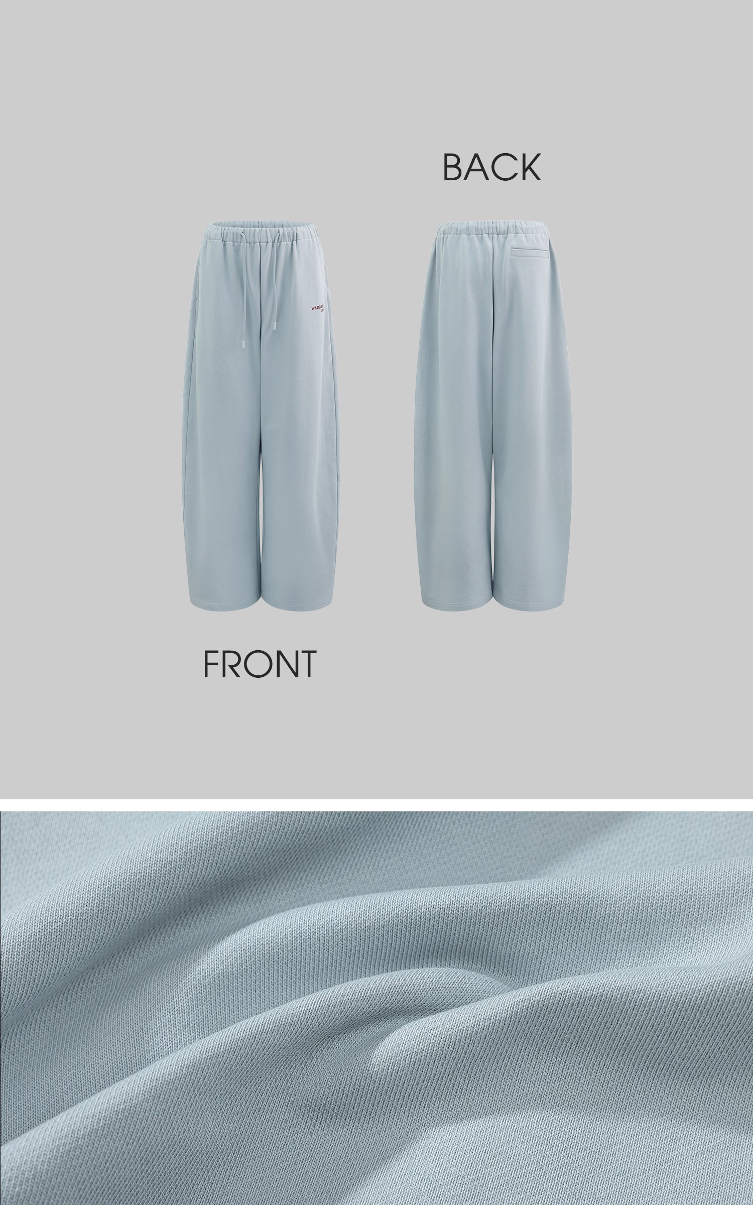 WARDEN EDGE Grey-Blue Hoodie Sweatpants Set - PINKPARKS