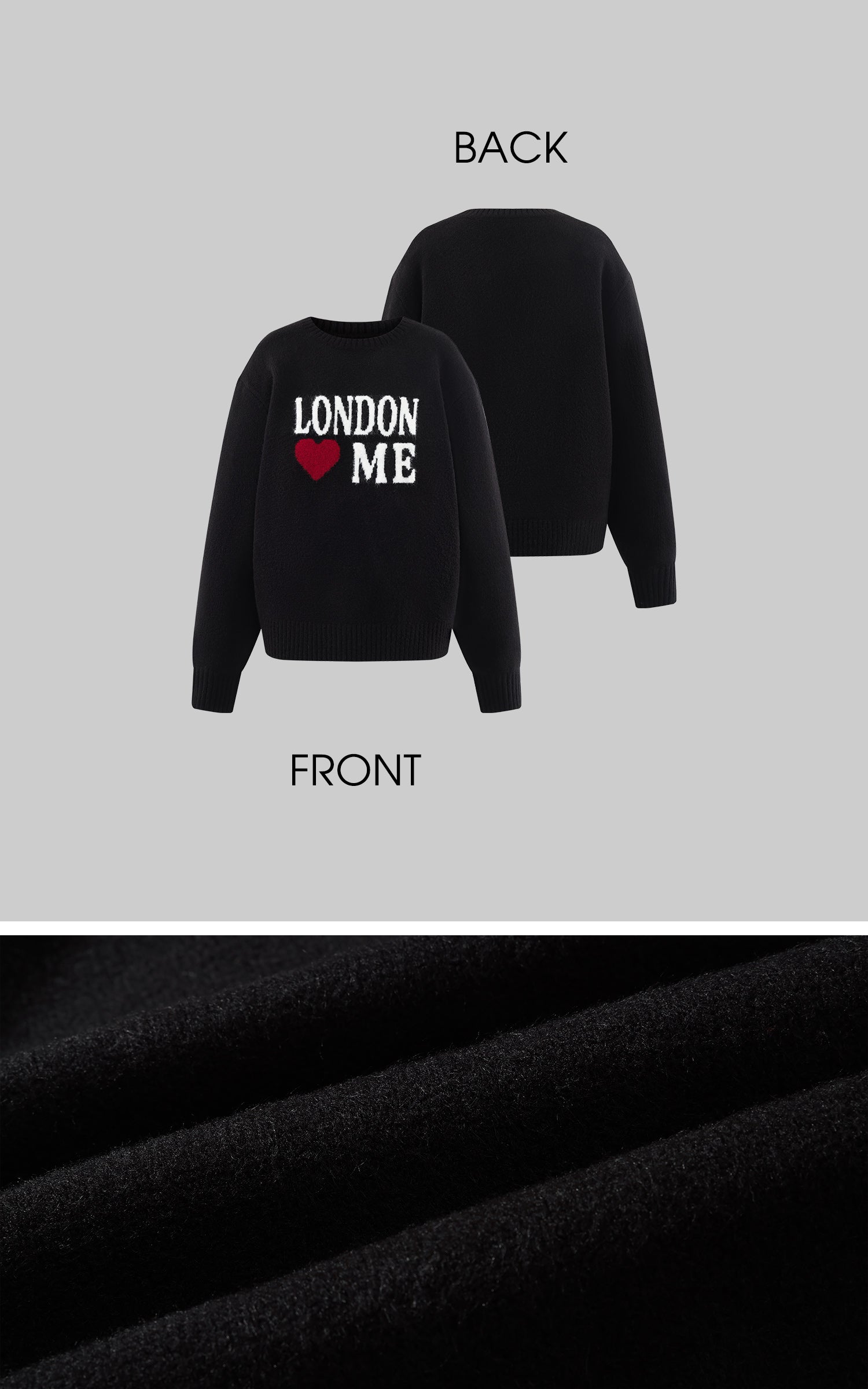 WARDEN EDGE ロンドンハートグラフィックニットセーター