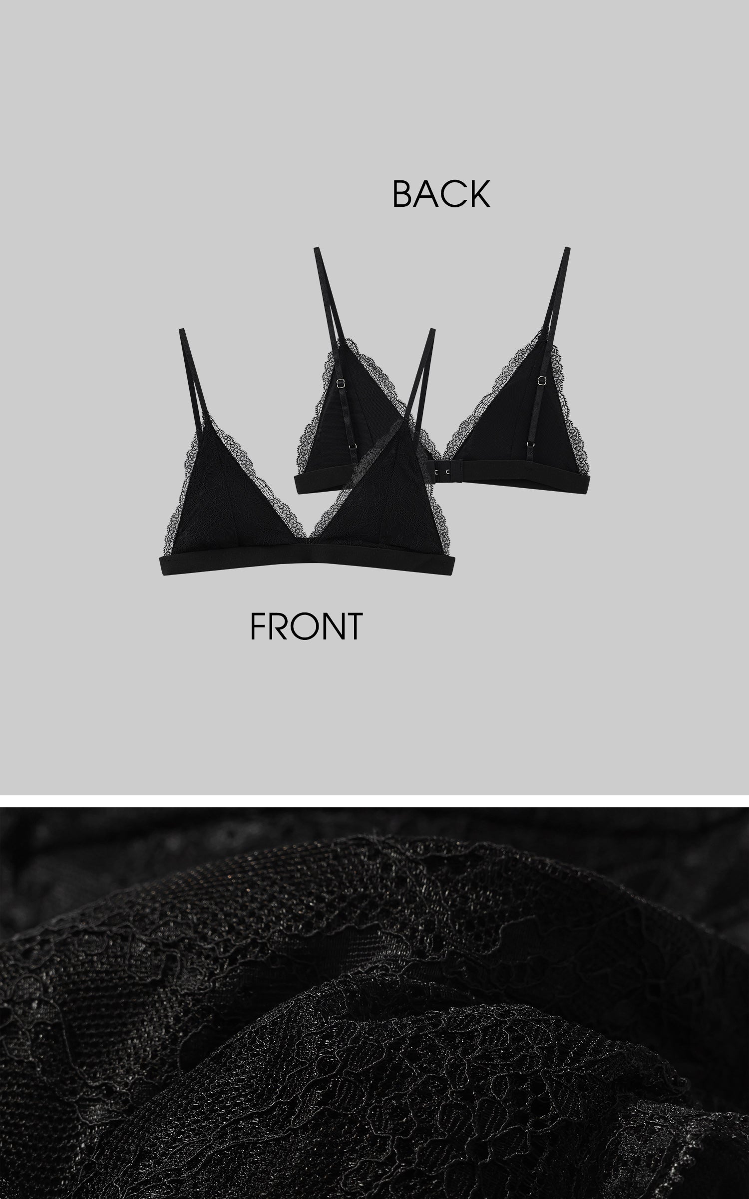 ROVENTE Sheer Snap Cardigan &amp; Lace Bralette Set