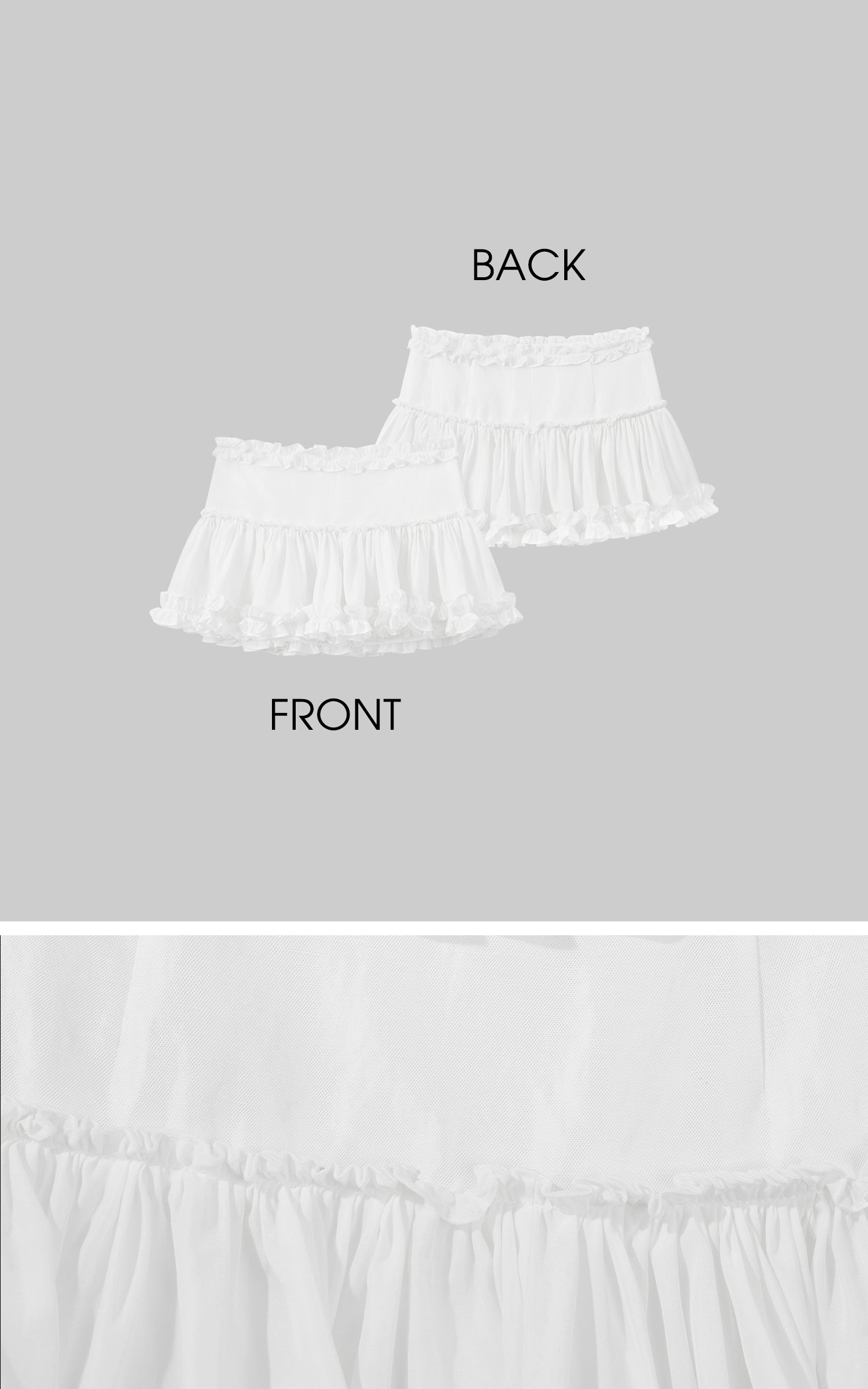 ROVENTE Ruched Tie-Front Top &amp; Frill Mini Skirt Set - PINKPARKS