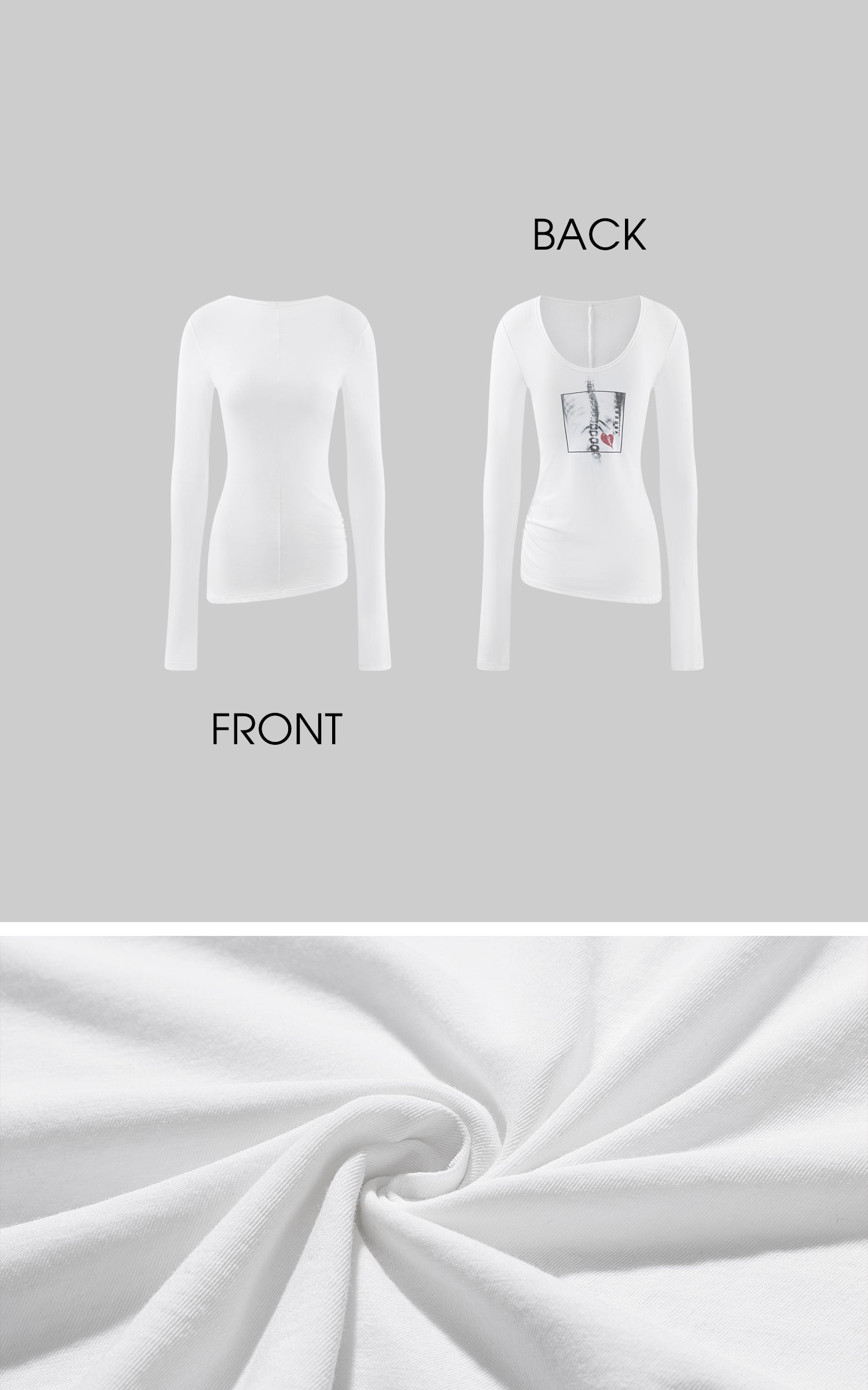 WARDEN EDGE デコンストラクテッドスリムフィットロングスリーブTシャツ