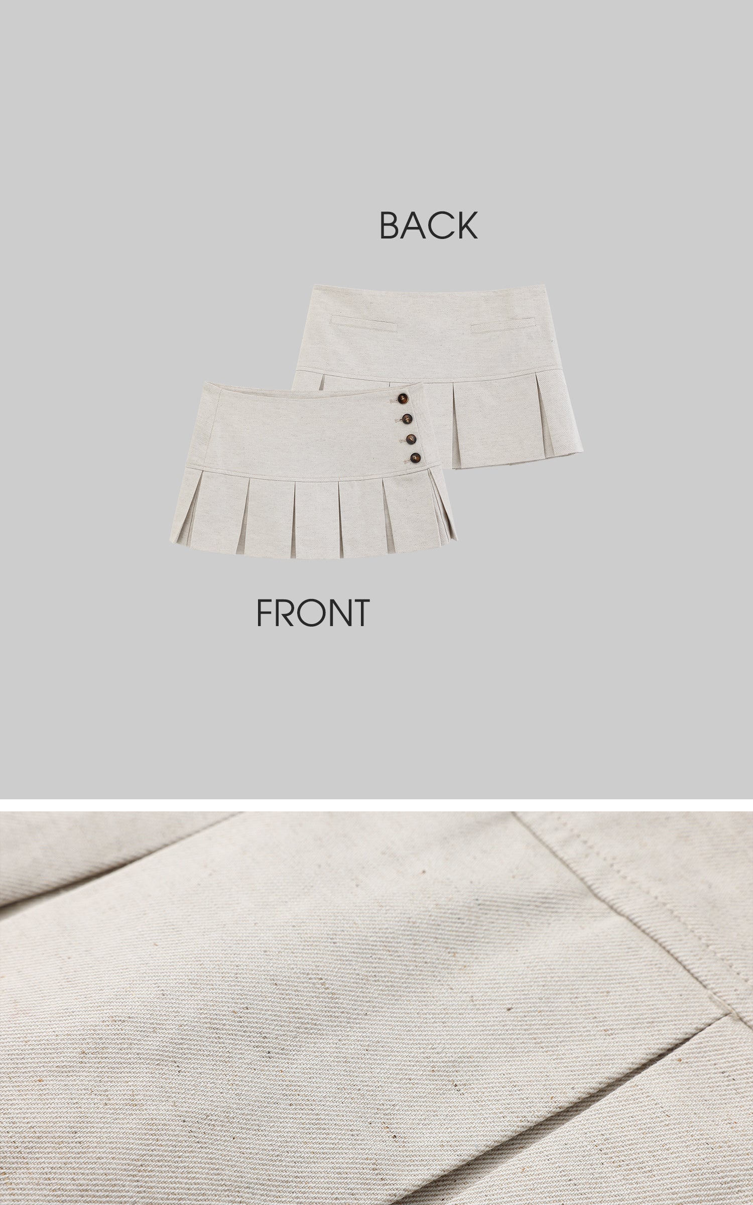 ROVENTE Linen-Blend Blazer &amp; Pleated Mini Skirt Set - PINKPARKS